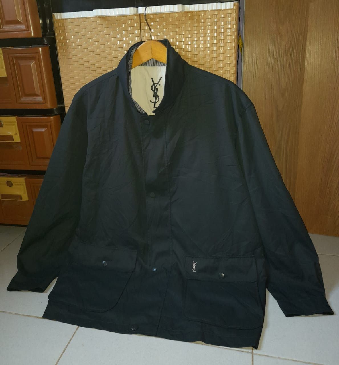 Vintage 💥Big Logo 💥Vintage Yves Saint Laurent x Ysl Jacket Size US L / EU 52-54 / 3 - 3 Thumbnail