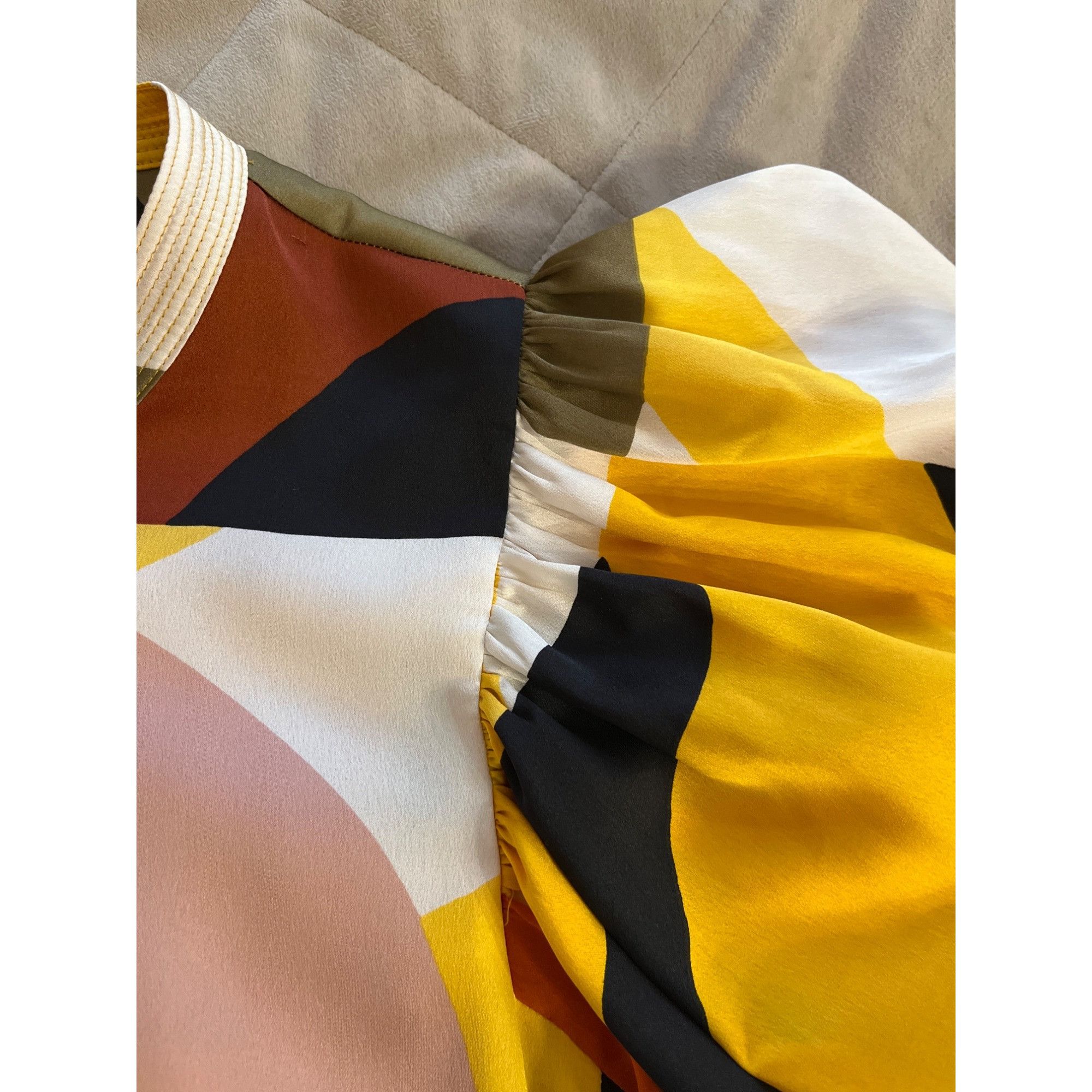 Karl Lagerfeld KARL LAGERFELD size M oversize multicolor blouse in excelle Size M / US 6-8 / IT 42-44 - 10 Thumbnail