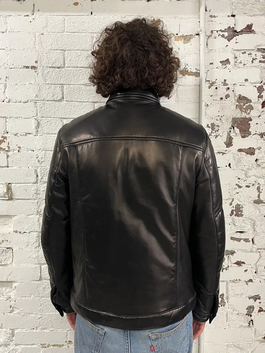 Prada 2000s Prada Brown Leather Bomber Jacket Size US M / EU 48-50 / 2 - 3 Thumbnail