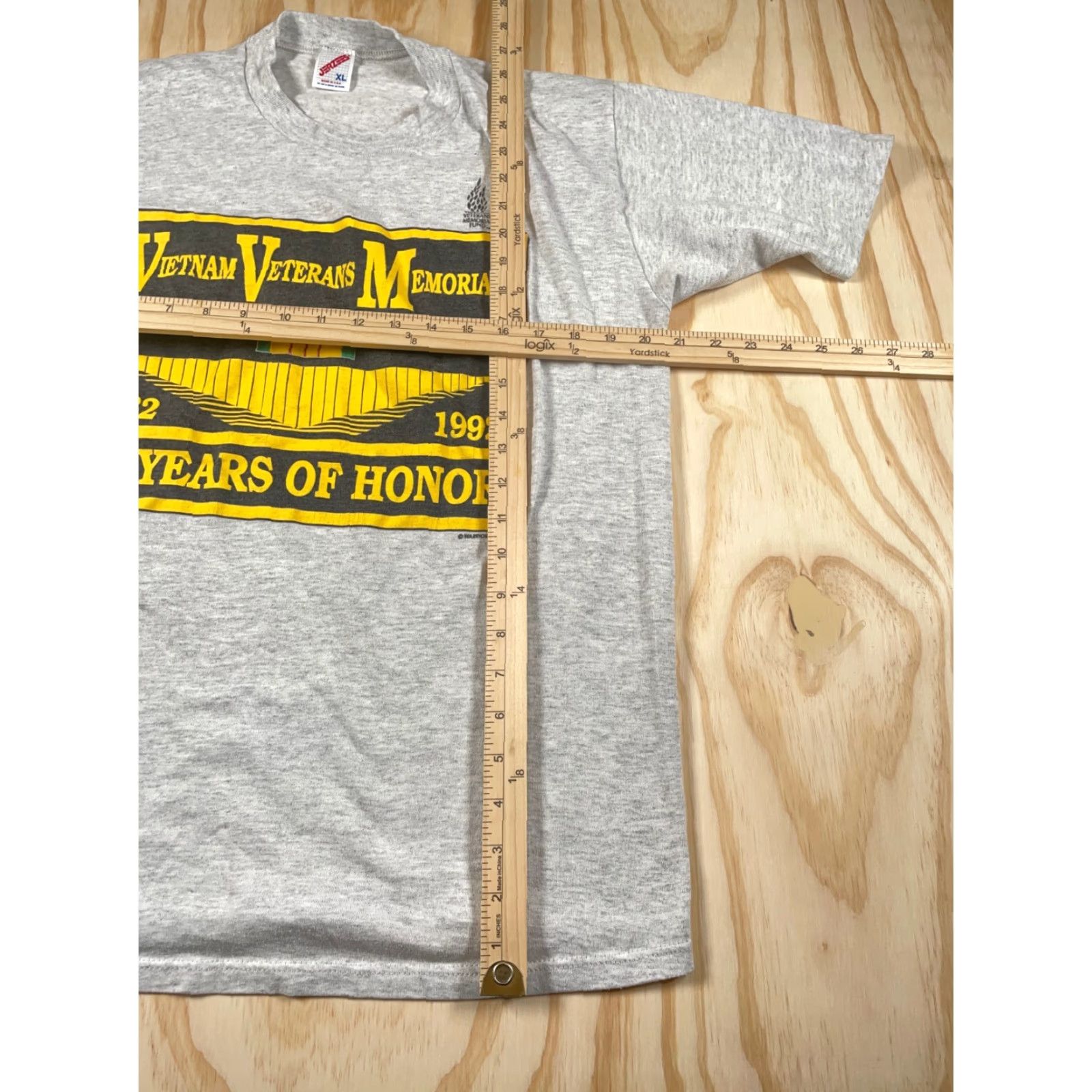Jerzees VTG 1992 Vietnam Veterans Memorial T-Shirt Adult Large Gray Jerzees Size US L / EU 52-54 / 3 - 5 Thumbnail