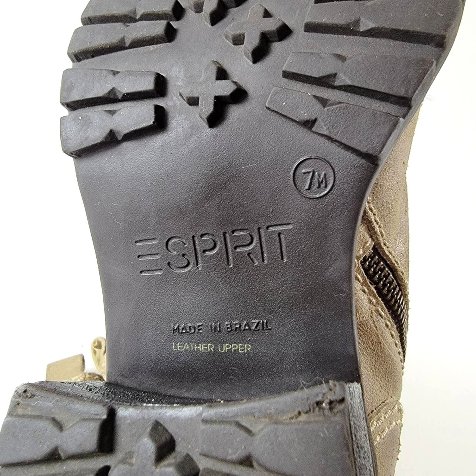 ESPIRIT Vintage 90s Grunge Combat Chunky Platform Boots - 7 Size US 7 / IT 37 - 12 Thumbnail