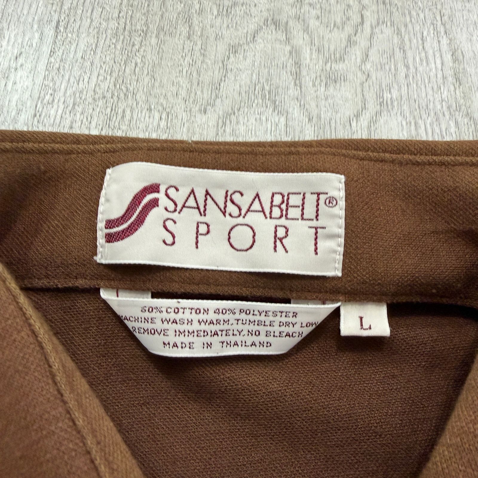 Vintage Vintage Sansabelt Sport Long Sleeve Button Shirt Men's Large Size US L / EU 52-54 / 3 - 4 Thumbnail