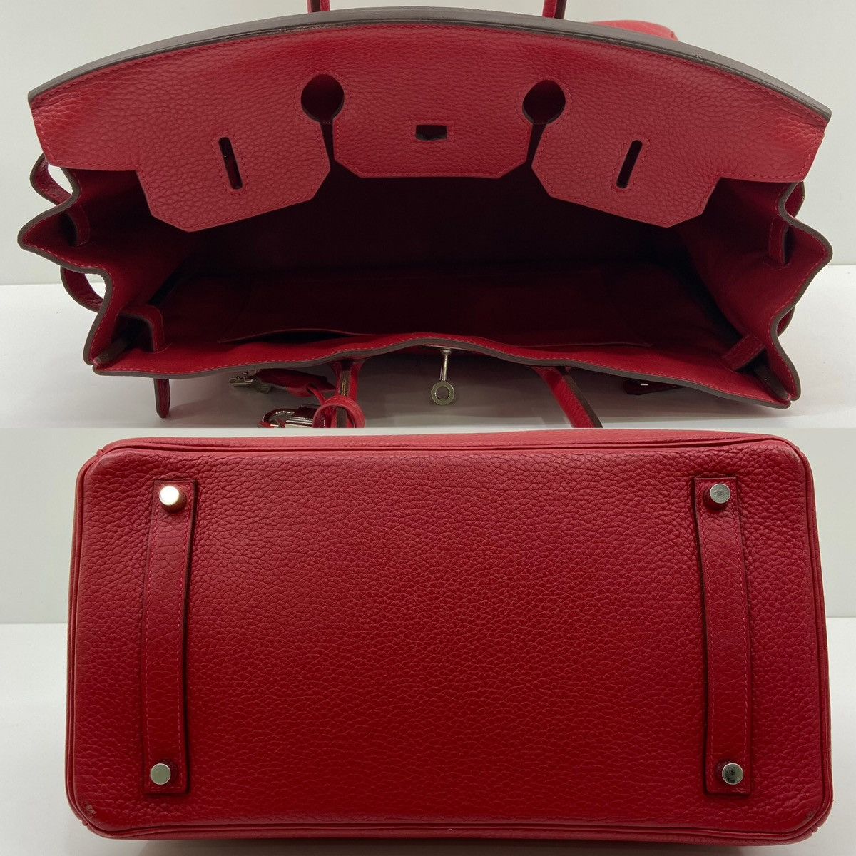 Hermes Authentic Hermes Birkin 35 Stamp Square Q Handle Bag Size ONE SIZE - 4 Thumbnail
