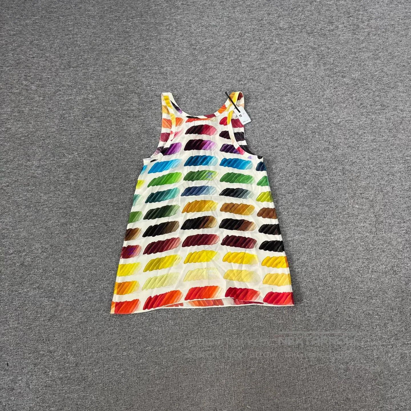 Chanel Chanel Anti-War Series: Colorful Silk Vest Dress| Size S / US 4 / IT 40 - 4 Thumbnail