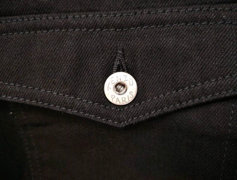Kenzo KENZO Black denim jacket Size US L / EU 52-54 / 3 - 2 Thumbnail