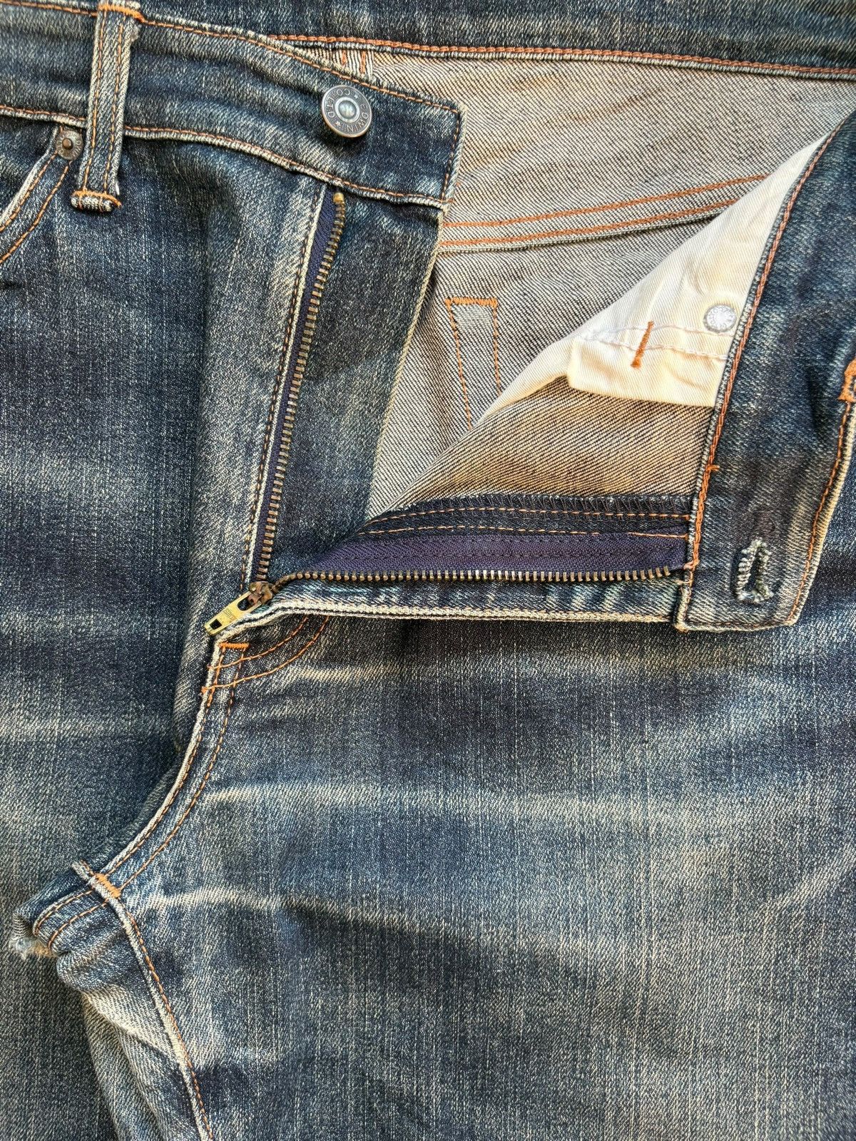 Edwin Vintage Edwin 403 Mud Wash Distressed Loose Jeans Size US 32 / EU 48 - 10 Thumbnail