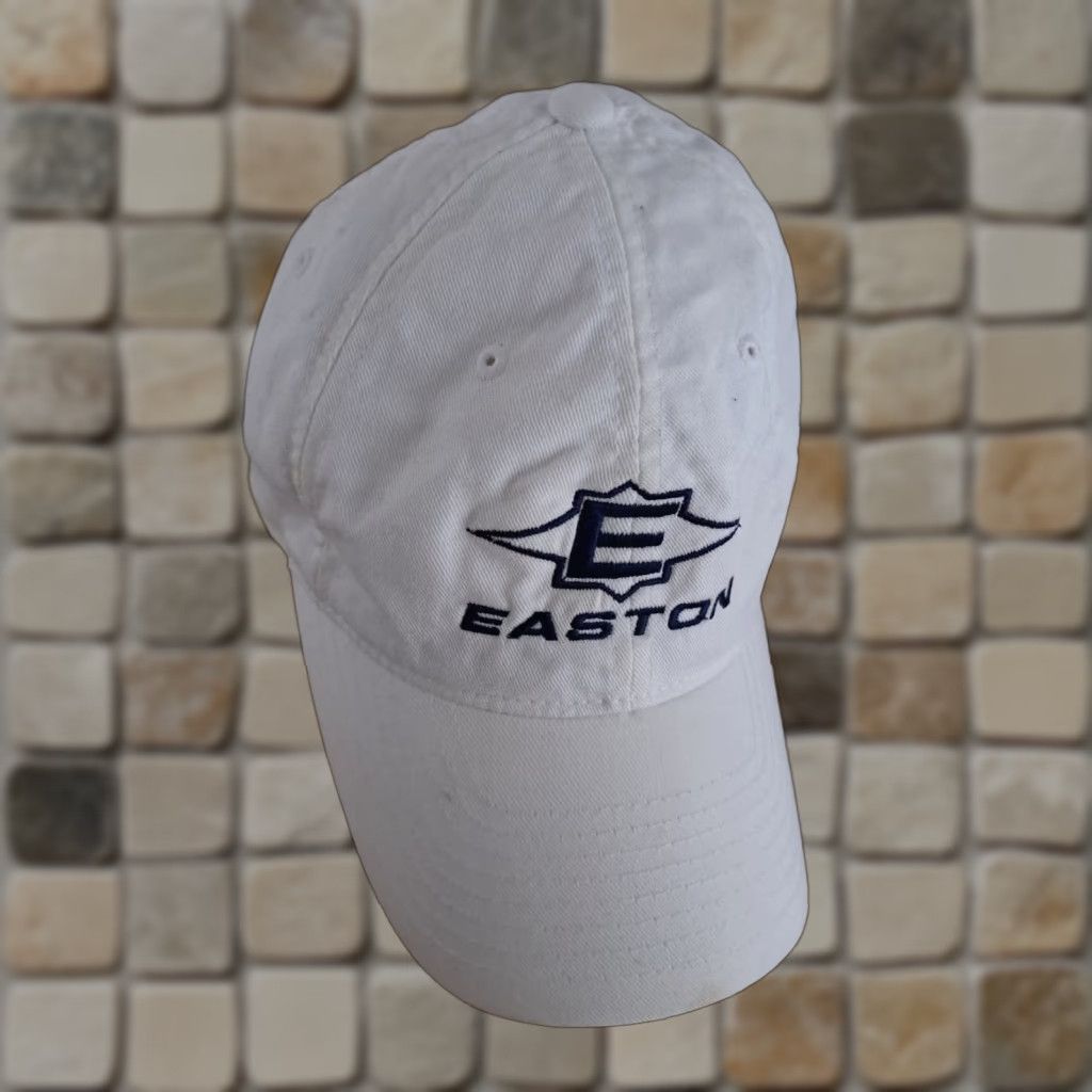 Vintage VINTAGE Easton Sports Fitted Flex Fit Sm/Med White Baseball Cap Unisex Adults Adjustable Cotton White Good clean condition Size ONE SIZE - 1 Thumbnail