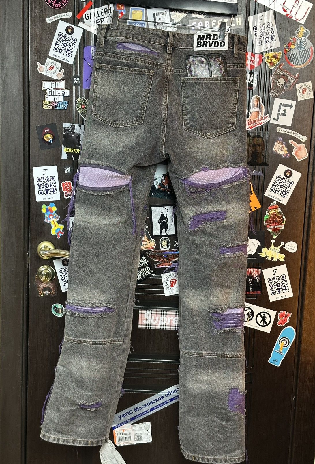 Ev Bravado × Who Decides War Who Decides War “Jesus and Maria” Fusion Denim Size US 32 / EU 48 - 3 Thumbnail