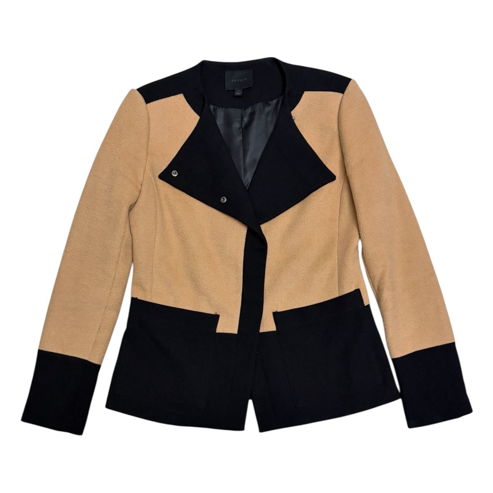 Other ARYN K Wool Luxury Designer Business Casual Jacket Small Size S / US 4 / IT 40 - 1 Thumbnail