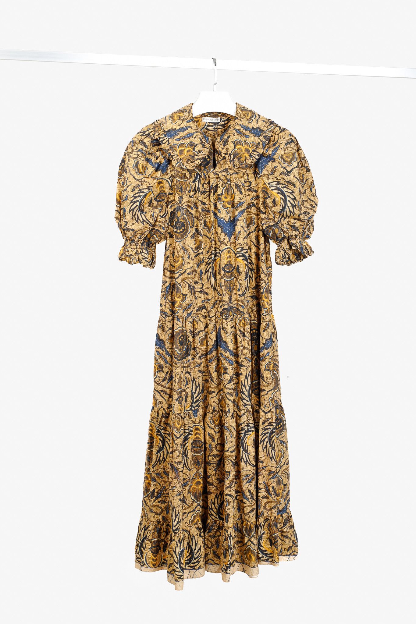 Ulla Johnson Ulla Johnson Fall'21 Rosalind Batik Print Puff Sleeve Maxi Size S / US 4 / IT 40 - 1 Thumbnail