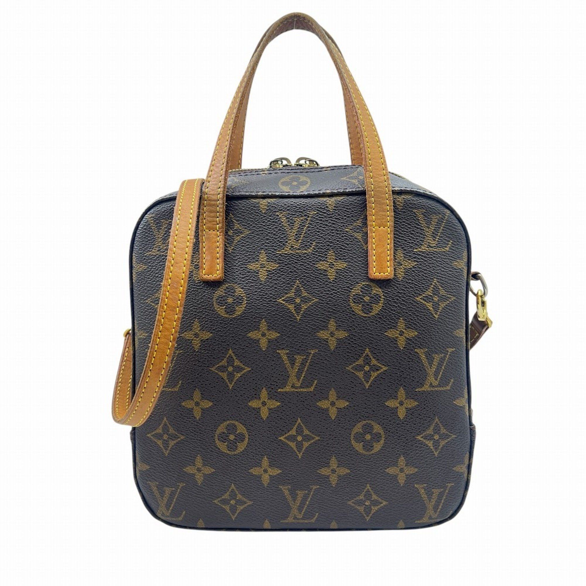 LOUIS VUITTON Spontini M47500 AR1003 Shoulder Bag/Handbag Monogram Brown