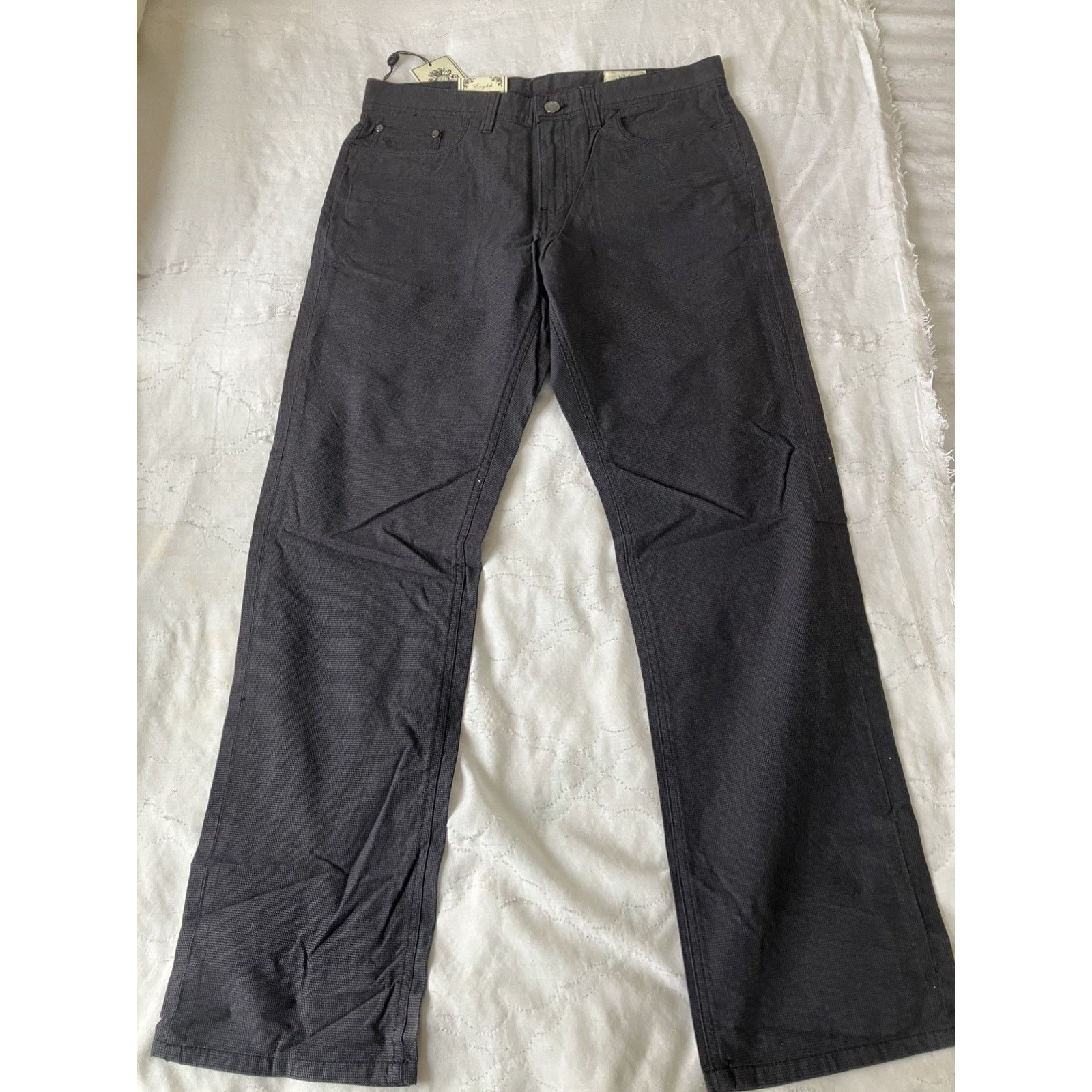 English Laundry English Laundry Walker Pants 30x30 NWT 100% Cotton Dark Gray Size US 30 / EU 46 - 1 Thumbnail