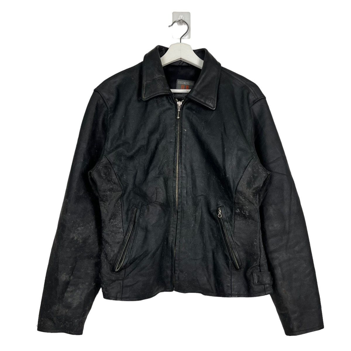 Japanese Brand 🔥 UB FEDI LEATHER BIKERS MOTO JACKET Size US M / EU 48-50 / 2 - 2 Thumbnail