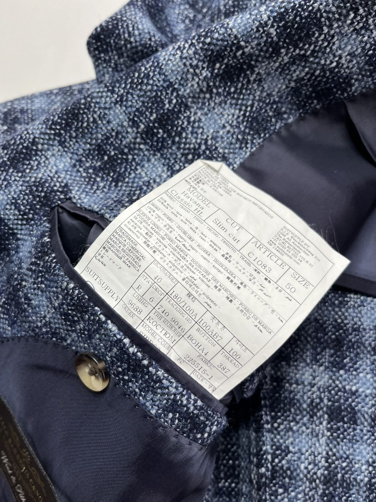 Suitsupply Suitsuplly wool & silk Havana classic blazer Size 50S - 11 Thumbnail