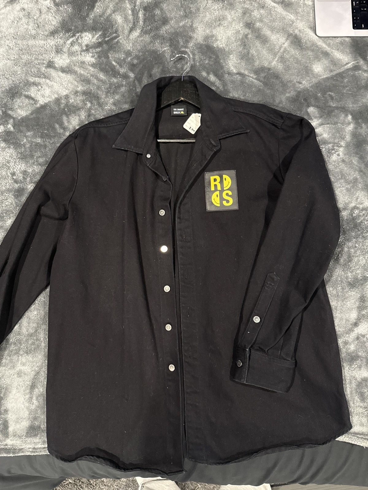 Raf Simons Raf Simons x Smiley Black Denim RS Patch Jacket Size US M / EU 48-50 / 2 - 1 Thumbnail
