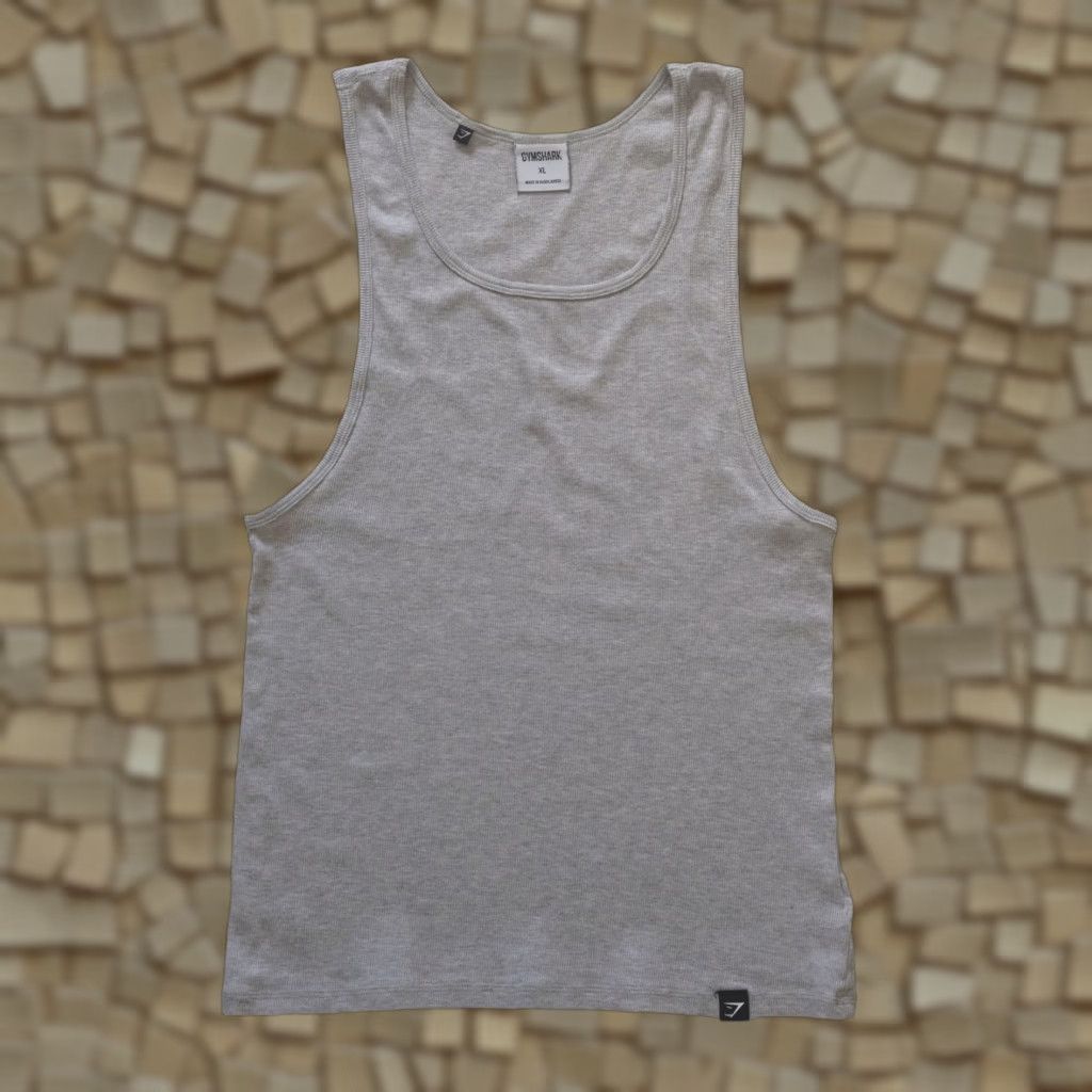 Gymshark GYMSHARK TANK SHIRT ACTIVE BLANK WORKOUT GRAY MEN XL Shirt Sleeveless Crew Neck Athletic Regular Size XL Gray Gymshark Tank Shirt Men’s XL Size US XL / EU 56 / 4 - 1 Thumbnail