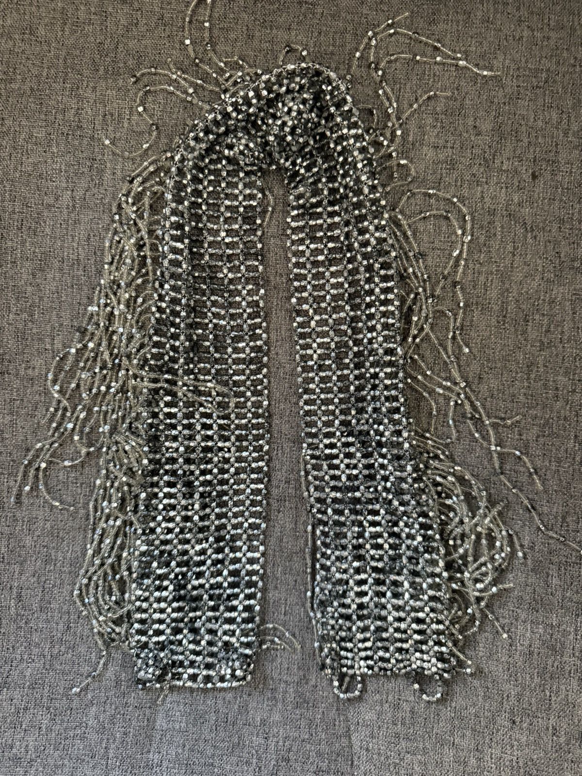 Vintage Vintage beaded metal belt fringe/scarf Size ONE SIZE - 2 Thumbnail