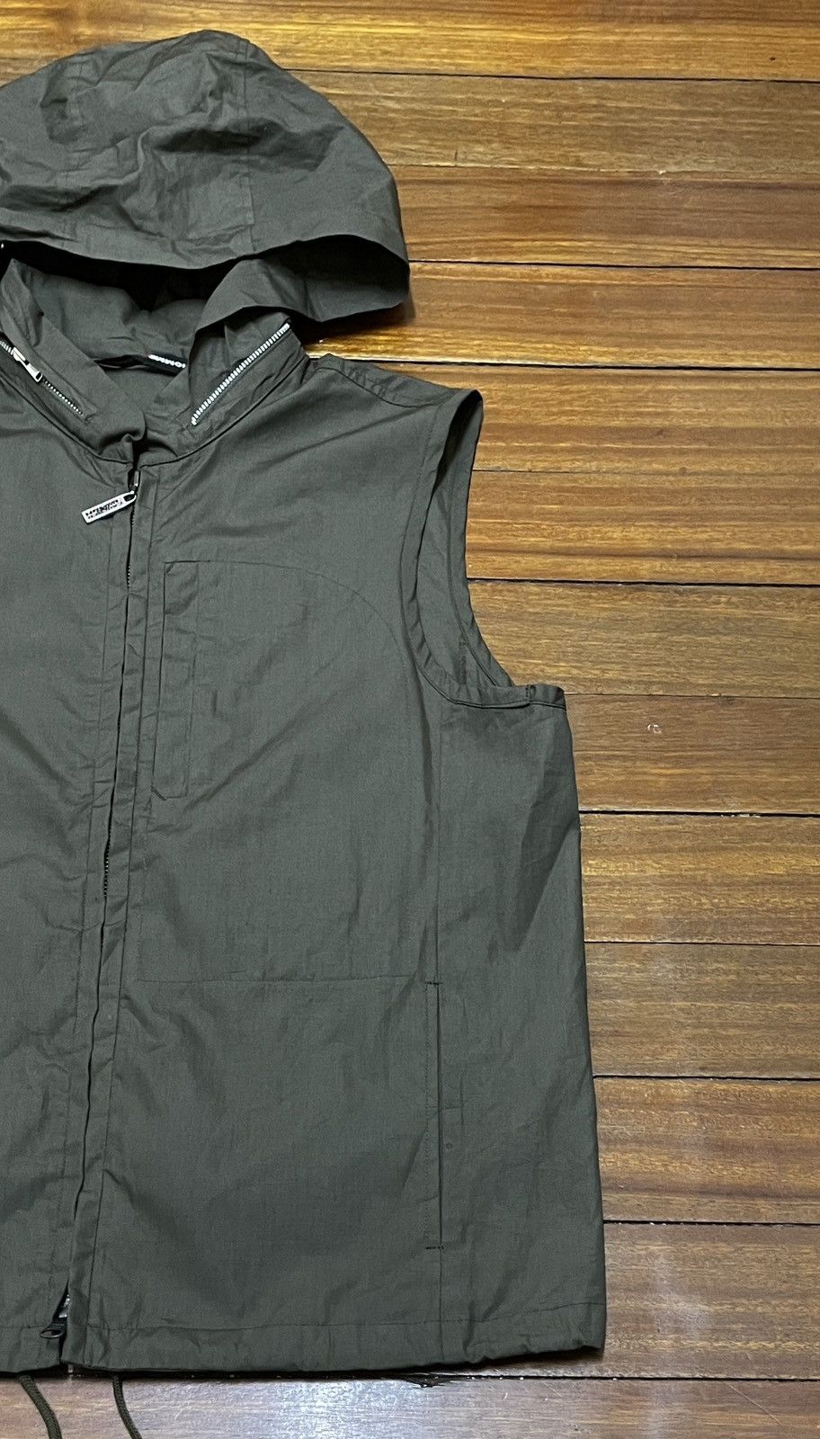 Gaultier Homme Objet Rare Vintage Gaultier Homme Objet Sleeveless Hoodie 2000s Size US M / EU 48-50 / 2 - 5 Thumbnail