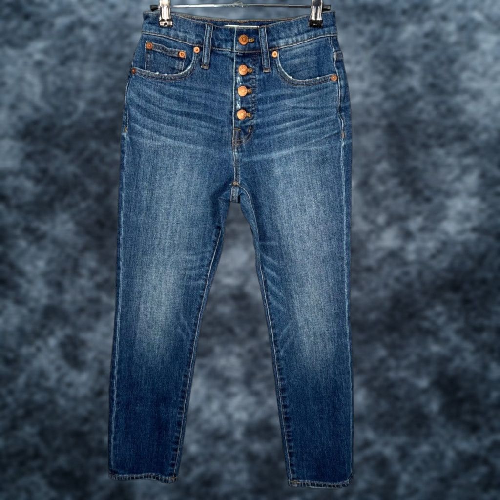 Madewell Madewell Womens Size 24 High Rise Vintage Straight Button Fly Denim Jeans Size 42" / US 20 - 1 Thumbnail