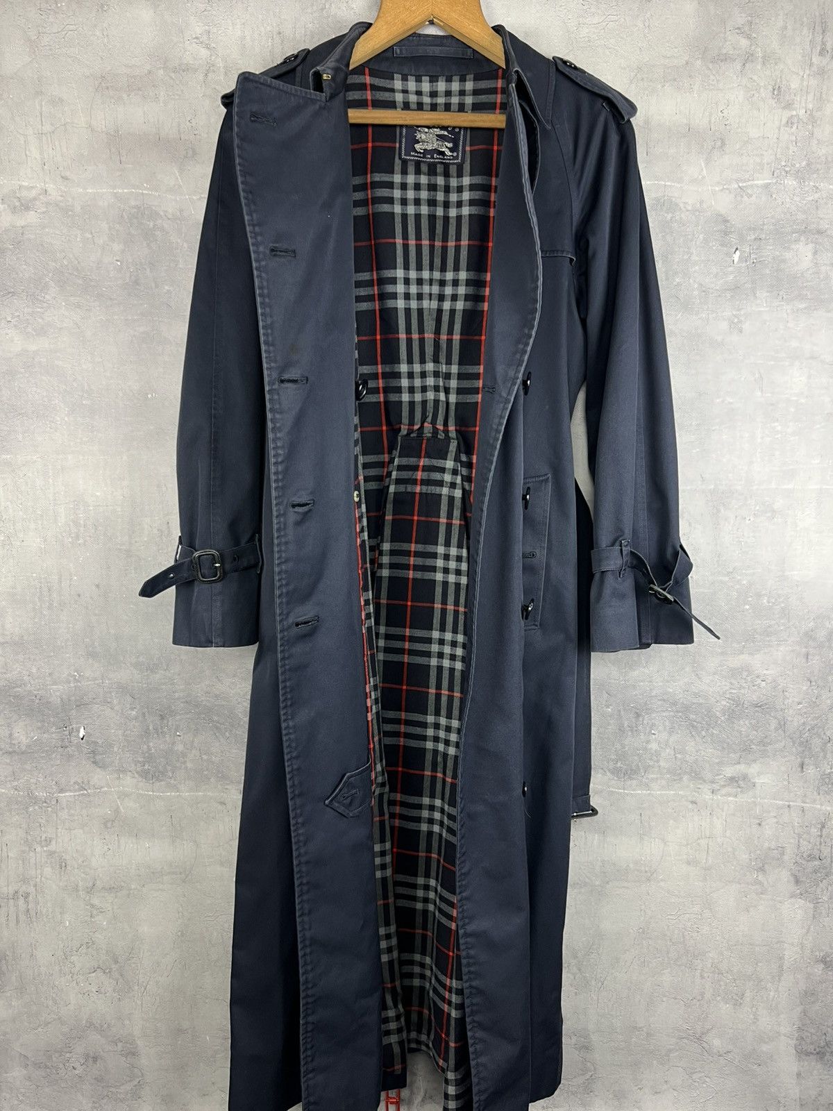 Burberry Vintage Burberrys Nova Check Double Breasted Trench Coat 10 Size M / US 6-8 / IT 42-44 - 2 Thumbnail