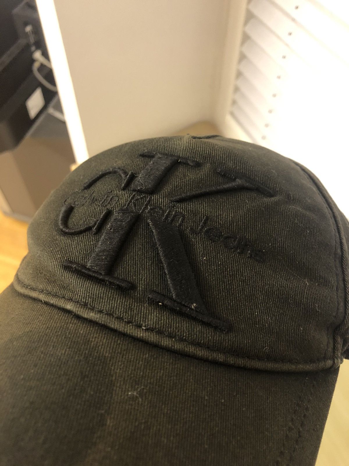 Calvin Klein CALVIN KLEIN JEANS VINTAGE BLACK DENIM QUALITY HAT CAP Size ONE SIZE - 4 Thumbnail