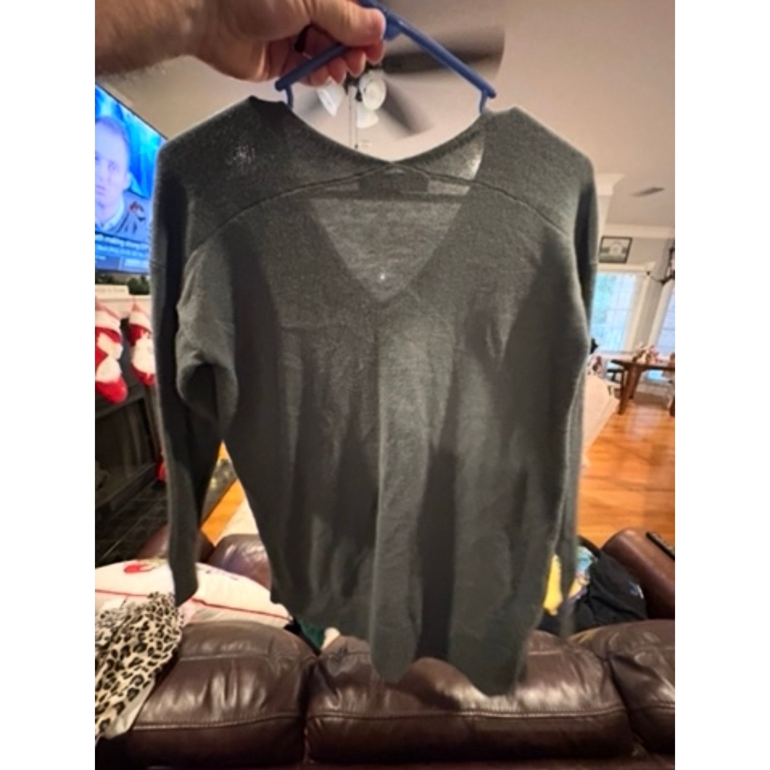 Loft LOFT Women’s XS Dark Green V-Neck Sweater Long Sleeve Size XS / US 0-2 / IT 36-38 - 4 Thumbnail