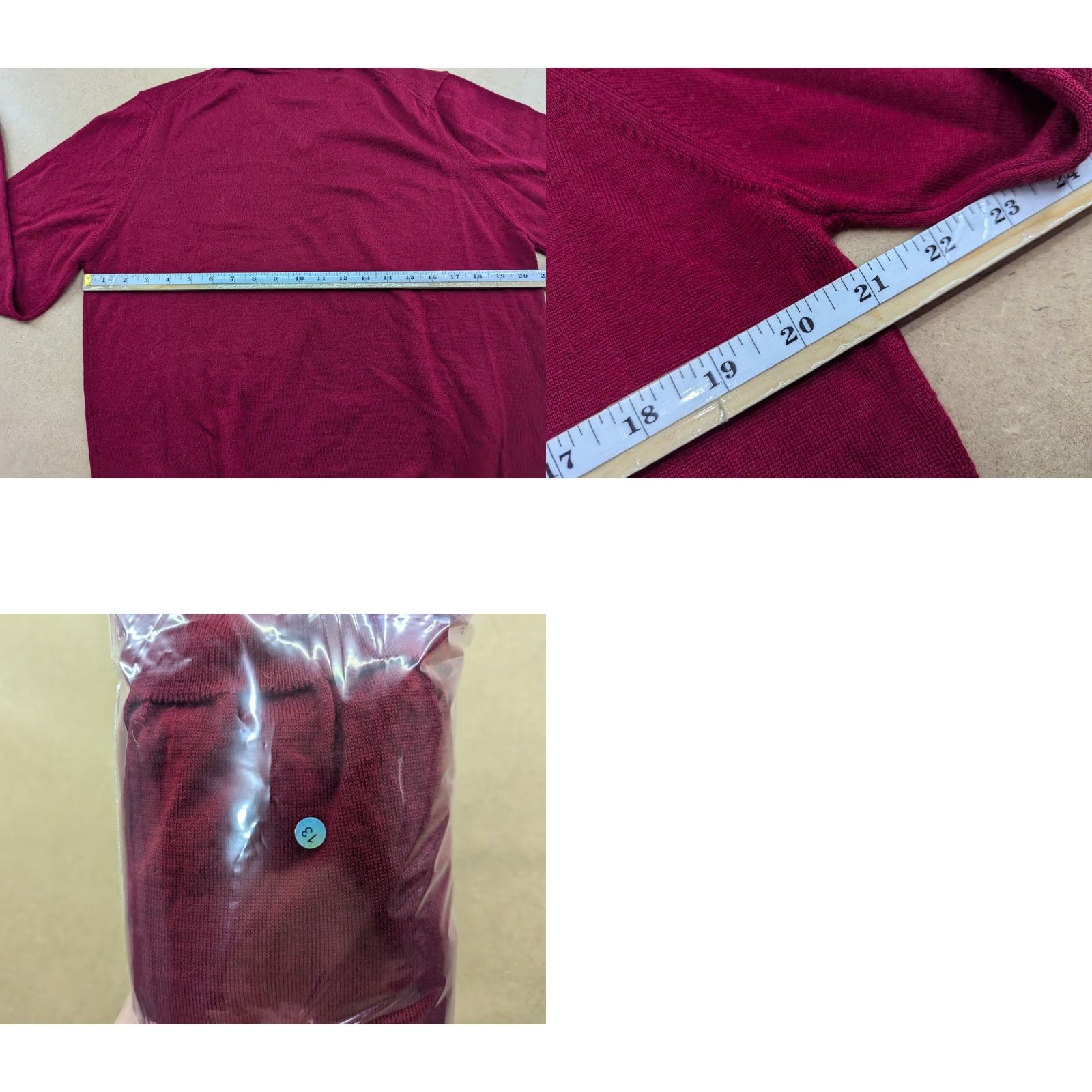 Vintage Armani Jeans Sweater Mens XL Red Wool Jumper V-Neck Long Sleeve Knit Pullover Classic 30th Anniversary 1981-2011 Size US XL / EU 56 / 4 - 8 Thumbnail