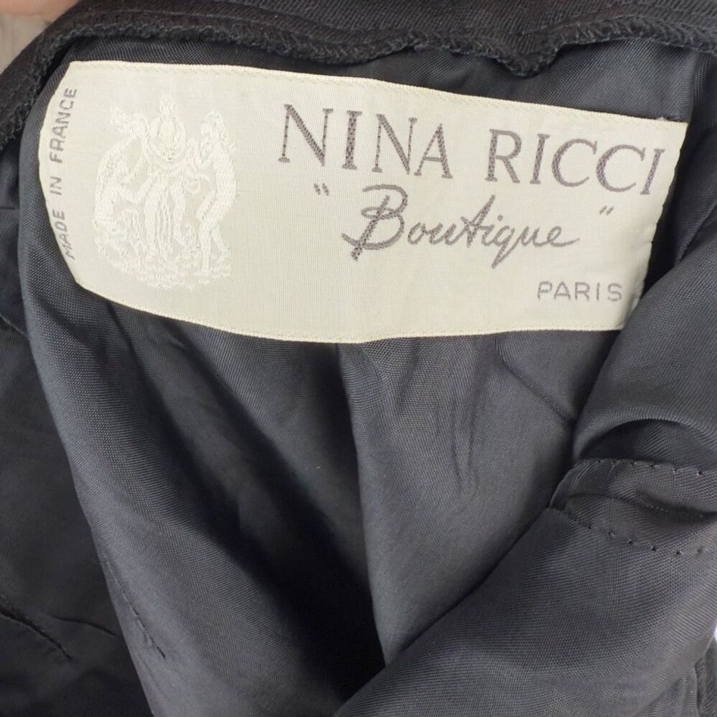 Nina Ricci NINA RICCI Boutique Paris VTG Wool Academia Boho EU 38 / M Size 32" / US 10 / IT 46 - 9 Thumbnail