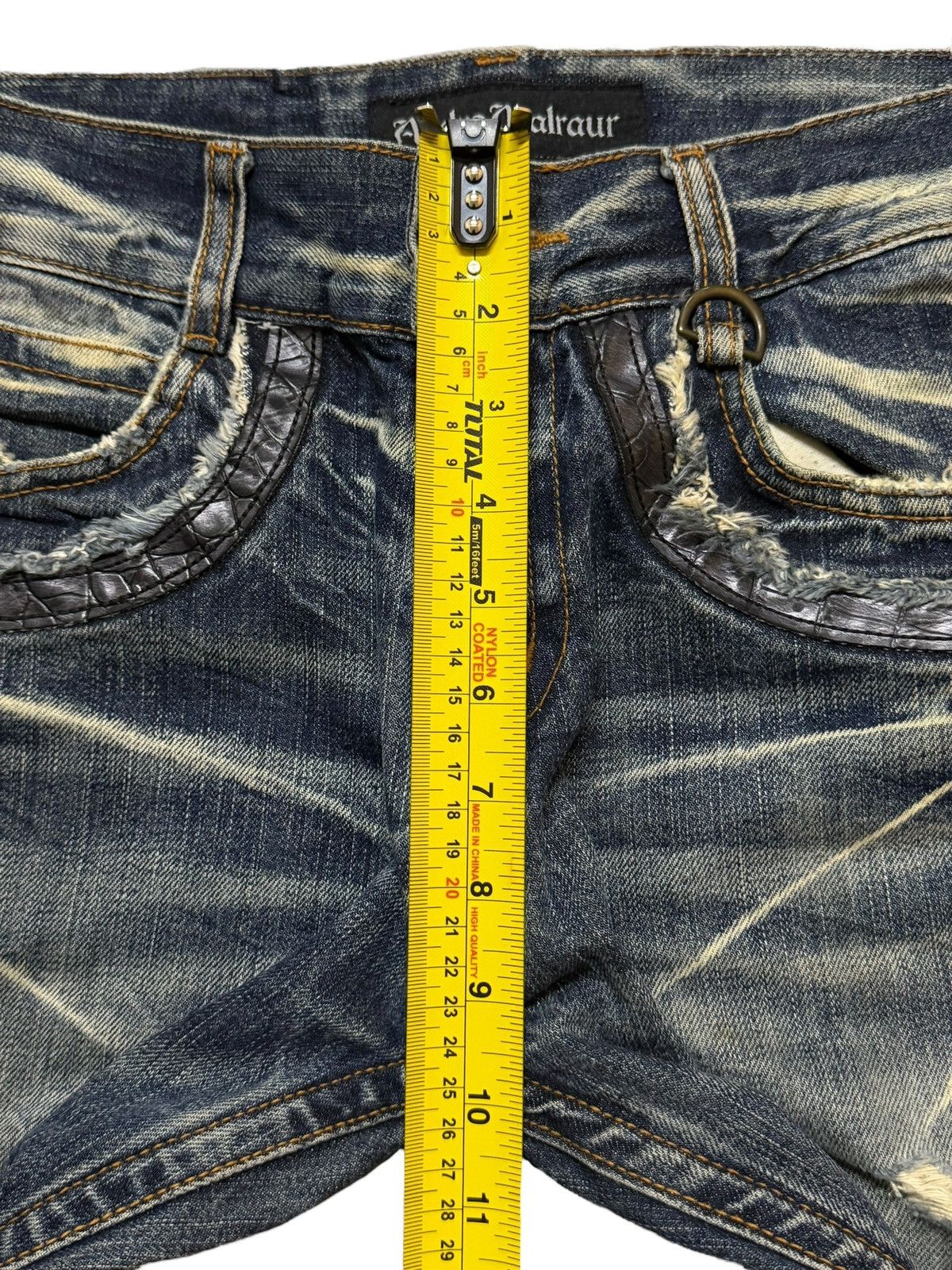 If Six Was Nine Vintage 90s Japan Andre Malraur Faded Thunder Wash Bleached Size US 30 / EU 46 - 12 Thumbnail