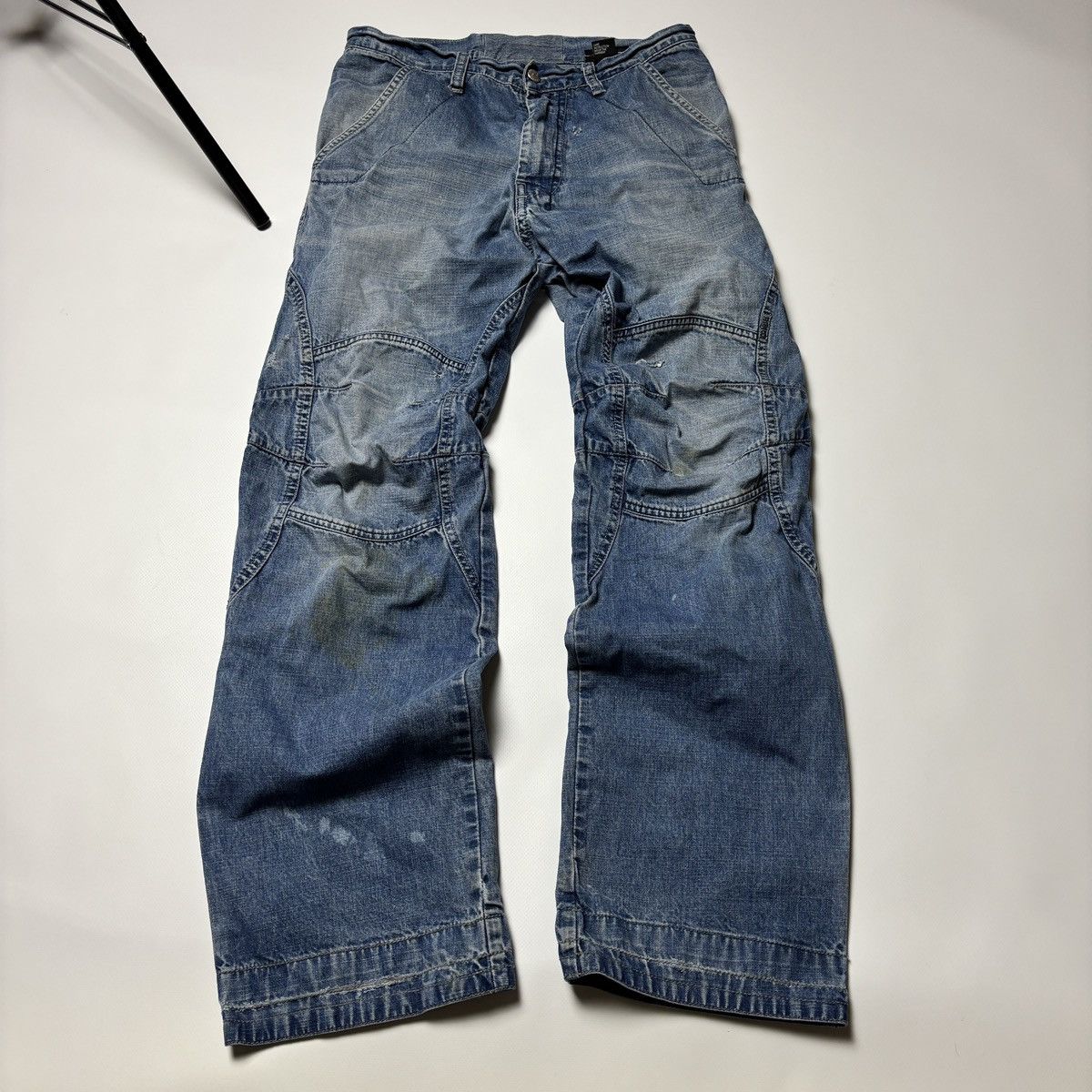 Diesel × If Six Was Nine × Japanese Brand DIESEL VINTAGE GRUNGE KNEE DISTRESSED JEANS Y2K AVANTGARDE Size US 27 - 2 Thumbnail