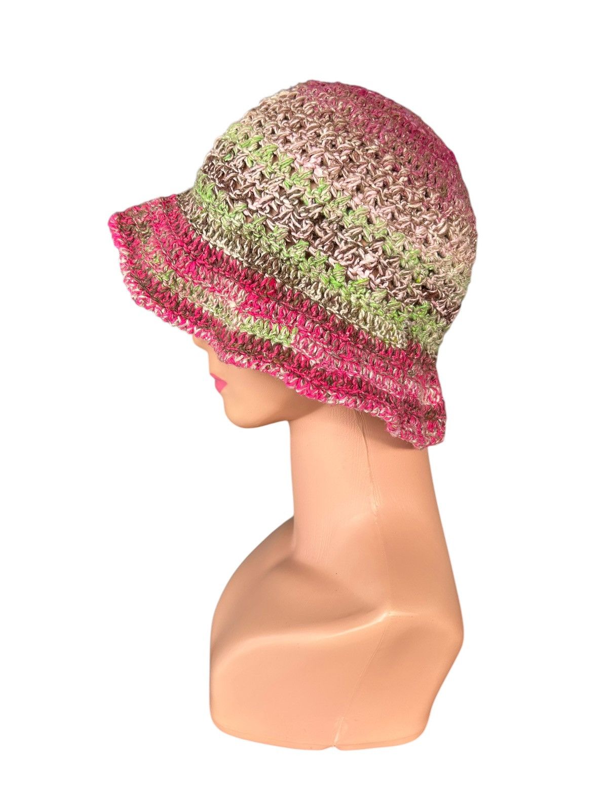 Japanese Brand × Kapital × Vintage Crochet Knitted handmade Bucket Hats Size ONE SIZE - 2 Thumbnail