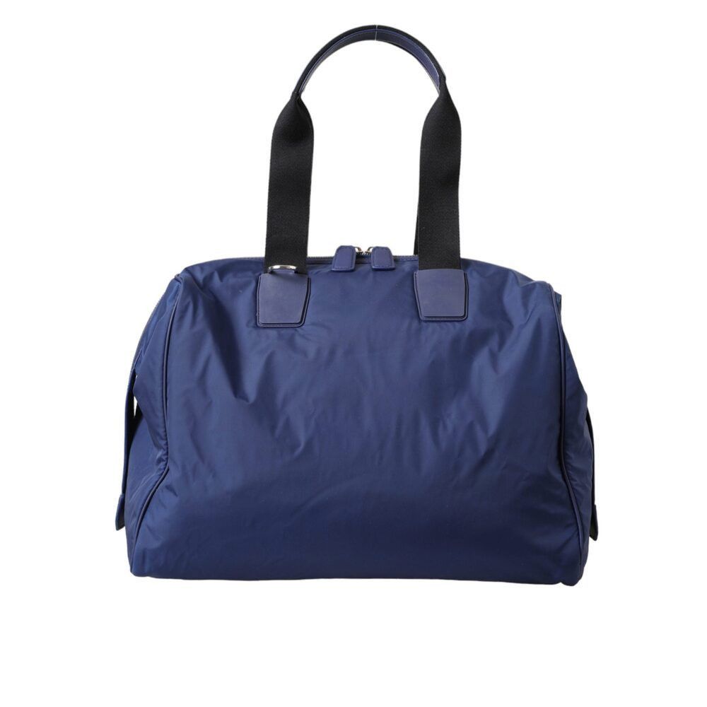 Dolce & Gabbana Dolce & Gabbana Blue Nylon Calfskin Hand Shoulder Duffel Bag Size ONE SIZE - 1 Thumbnail