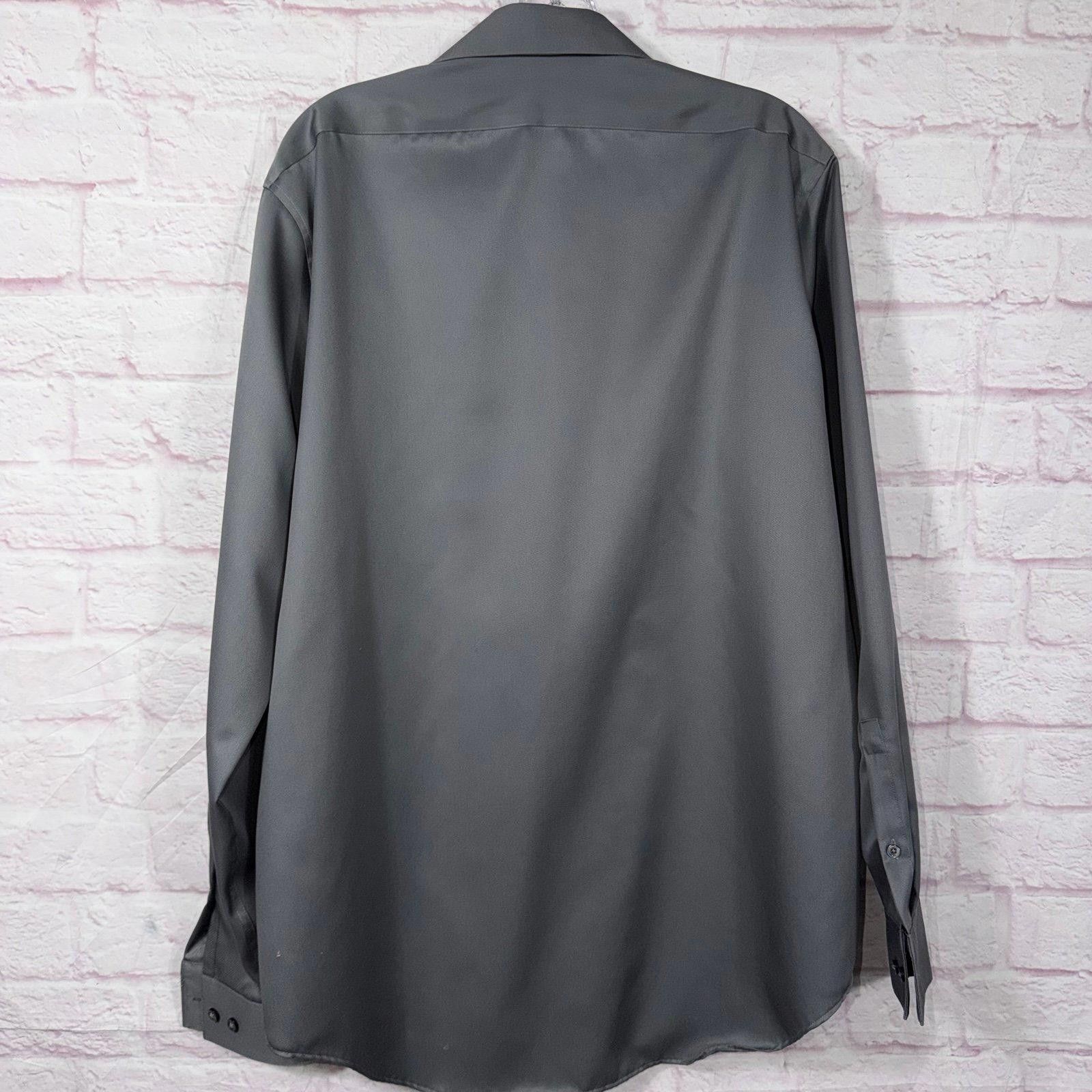 Calvin Klein Calvin Klein Slim Fit Infinite Dress Shirt 16 1/2 34/35 Size 38R - 6 Thumbnail
