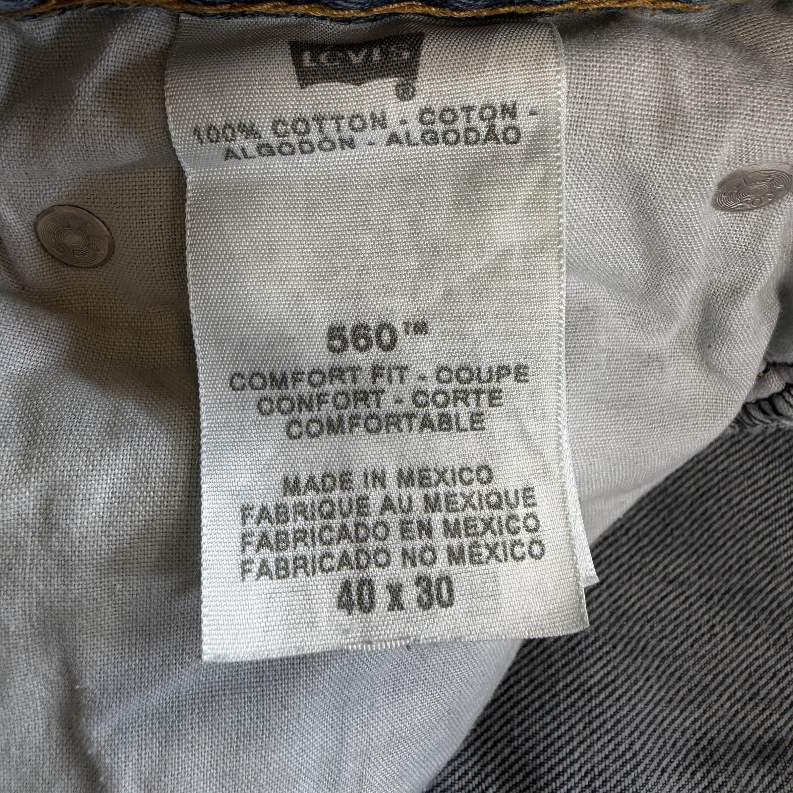 Levi's Vintage Y2K Levi’s 560 Baggy Jeans Light Wash Loose 40x30 Size US 40 / EU 56 - 7 Thumbnail