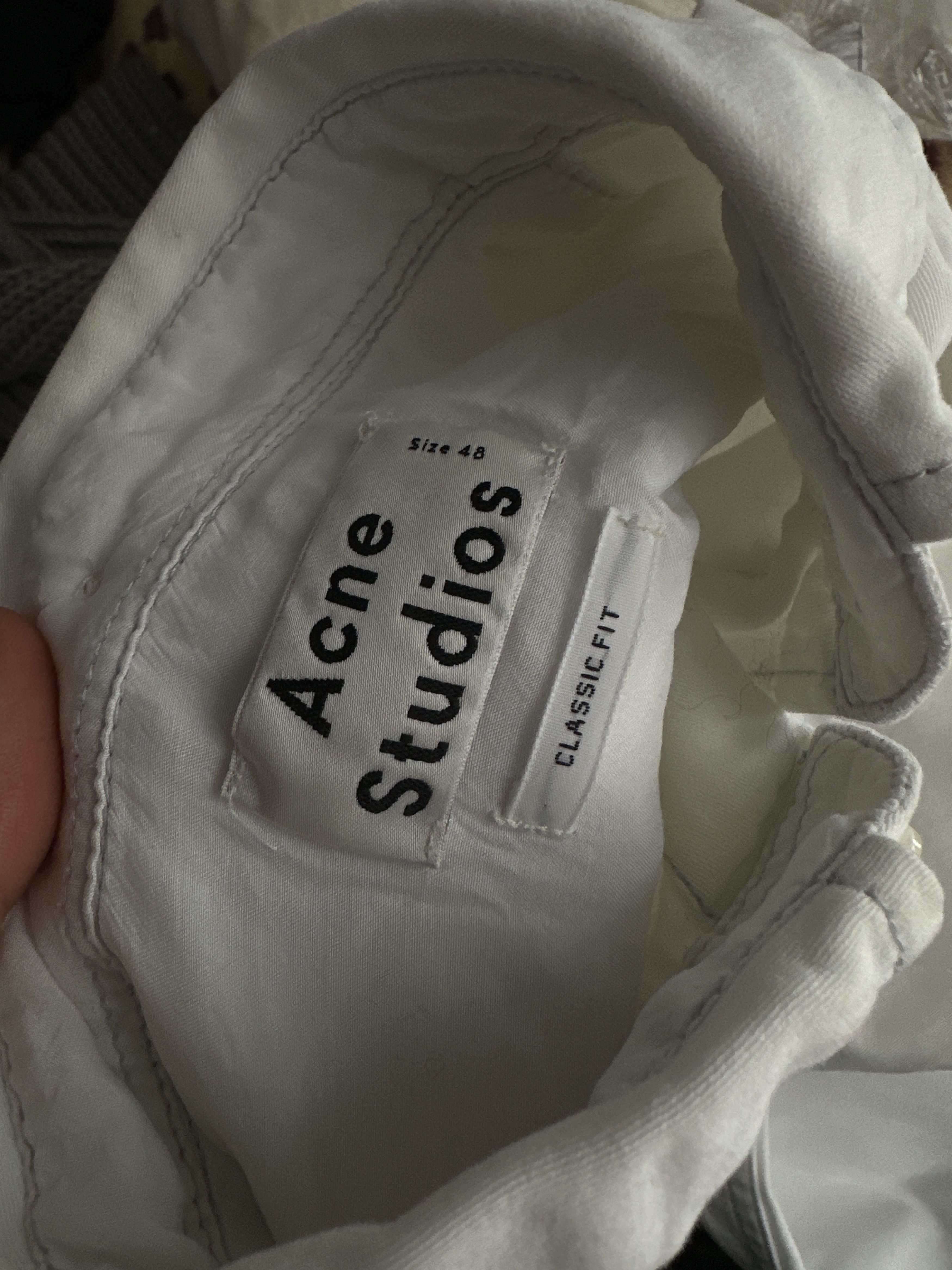 Acne Studios Acne Studios Isherwood Classic Fit Cotton Shirt Size 48 Size US M / EU 48-50 / 2 - 11 Thumbnail