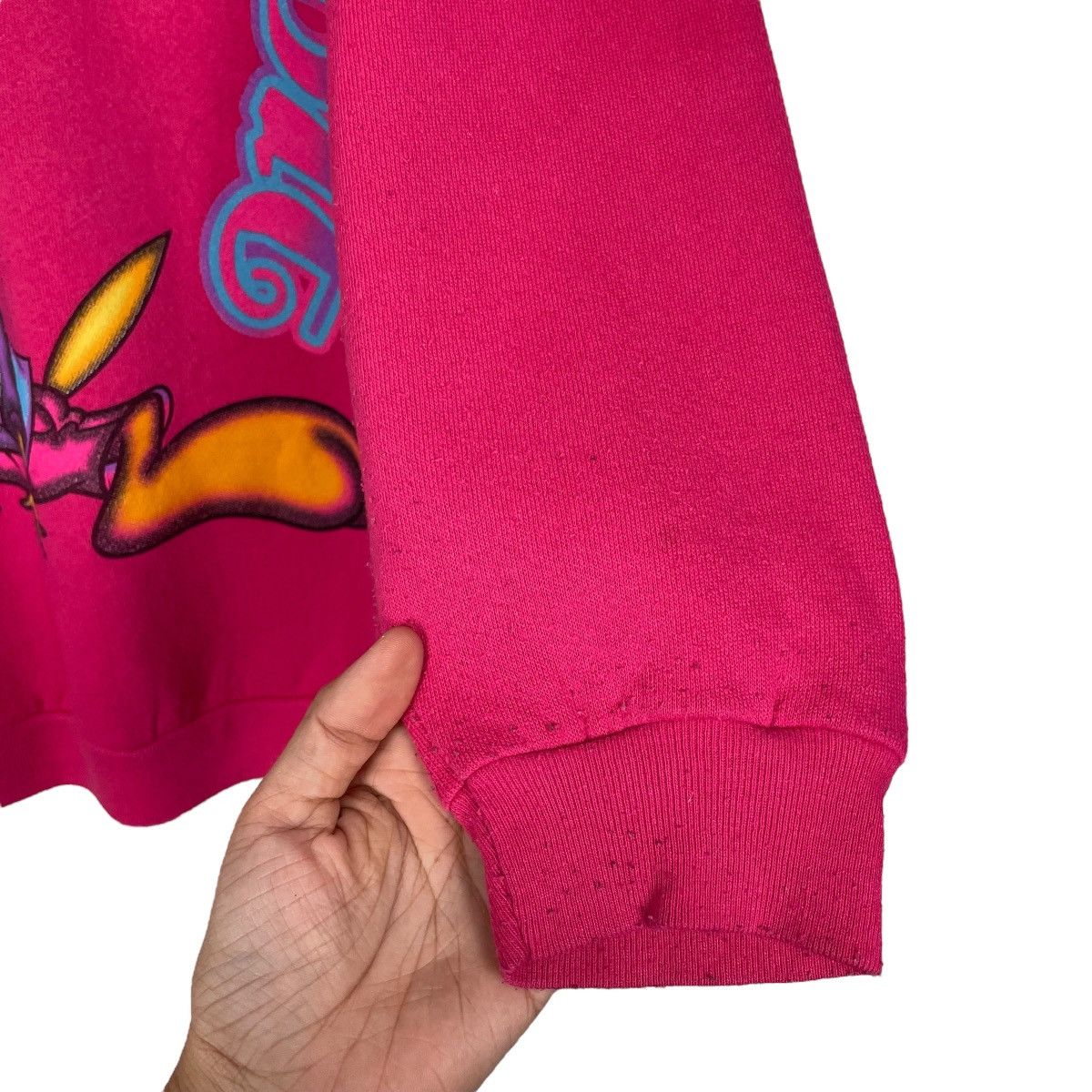 Warner Bros Vtg 90s Warner Bros Looney Tunes Tweety Wibbit Sweatshirt Size US L / EU 52-54 / 3 - 9 Thumbnail