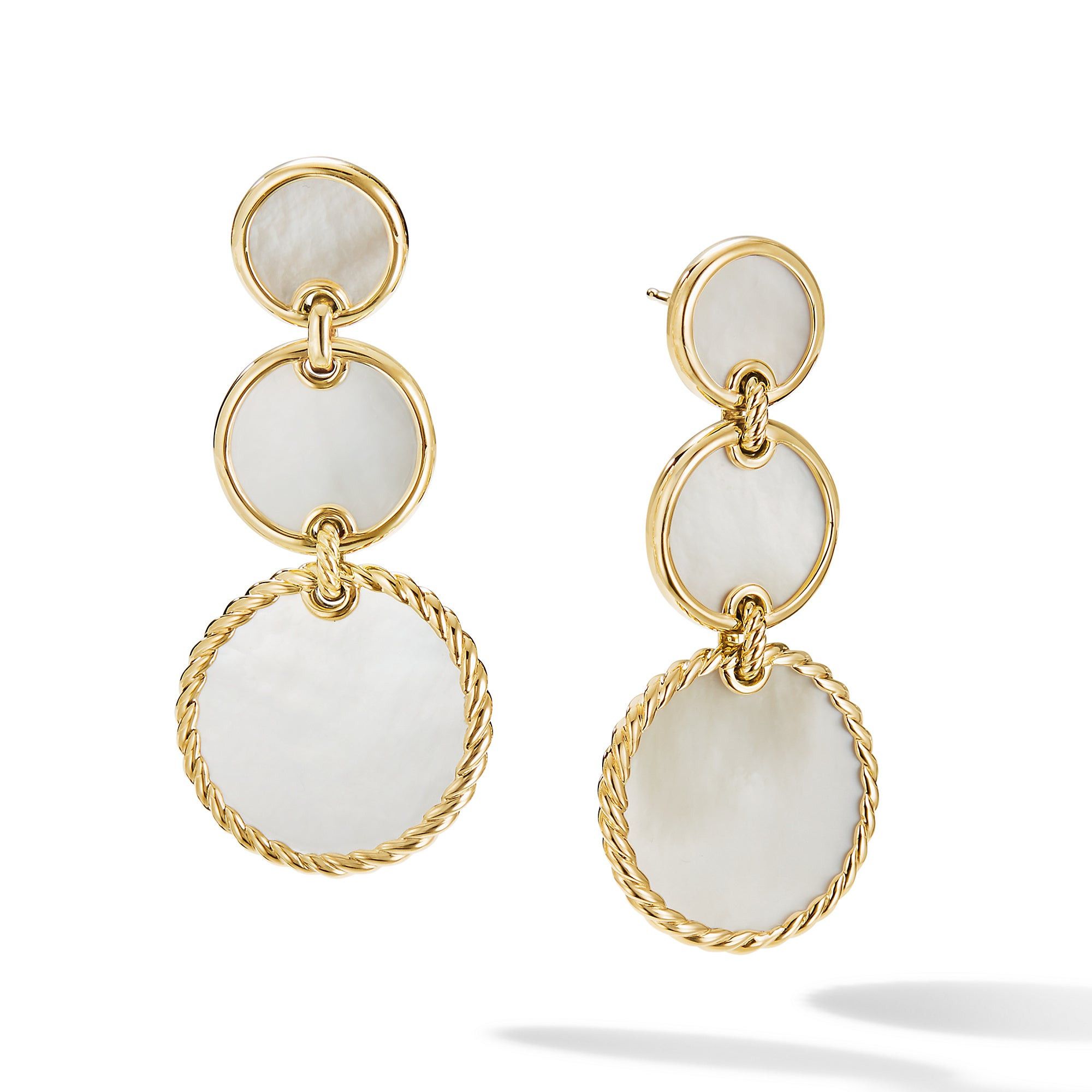 David Yurman o1w1db10525 E16981 Earrings in 18K Gold with Mother of Pearl Size ONE SIZE - 1 Thumbnail