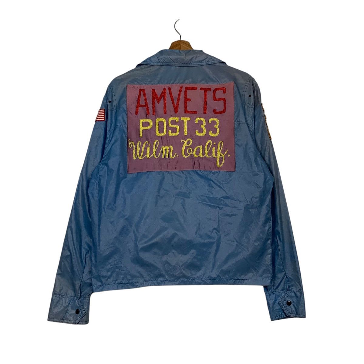 Vintage AMVETS World War II Korea Vietnam Nylon Jacket #2432-C109 Size US M / EU 48-50 / 2 - 1 Thumbnail