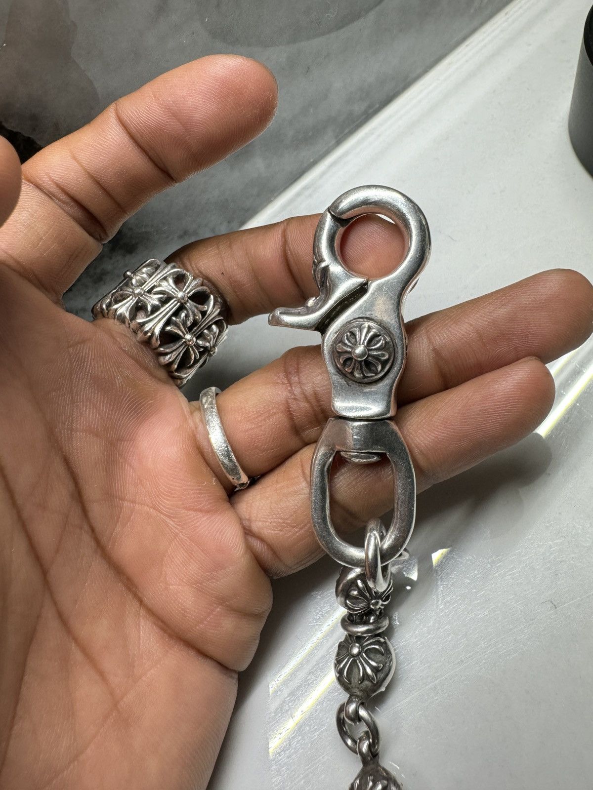 Chrome Hearts Chrome Hearts CrossBall Wallet Chain Size ONE SIZE - 4 Thumbnail