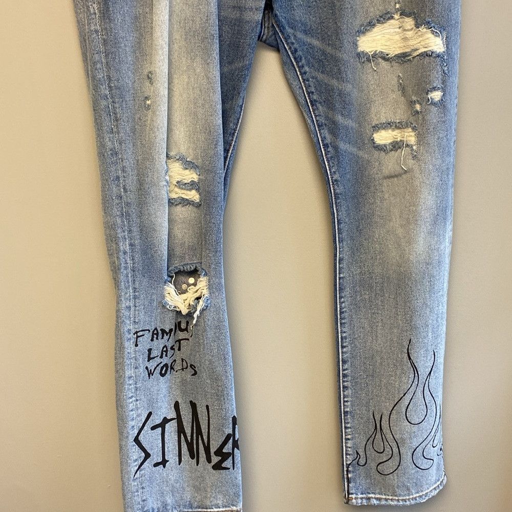 Cult Of Individuality Cult of Individuality Rocker Slim Jeans 38x33 Distressed Bl Size US 38 / EU 54 - 5 Thumbnail