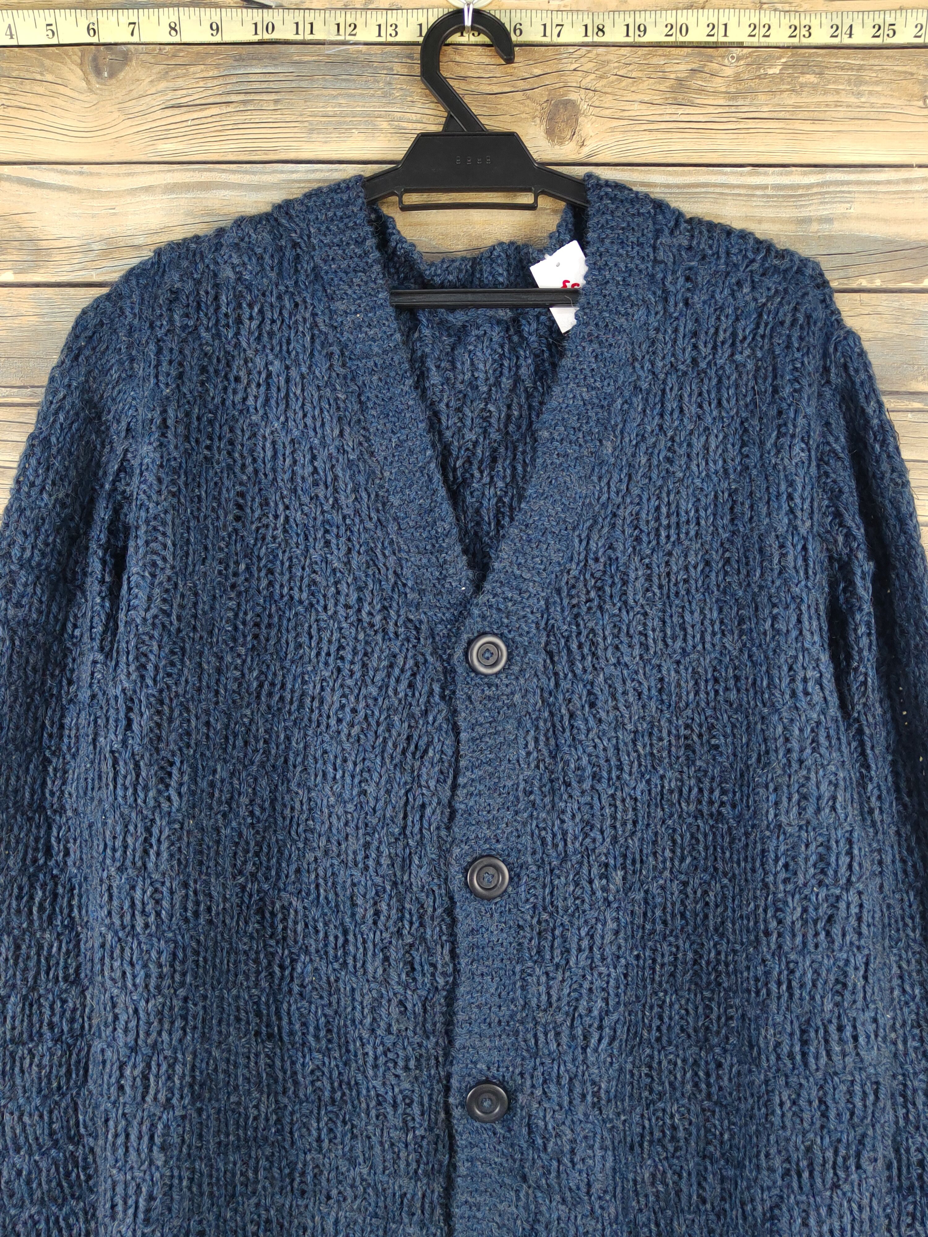 Japanese Brand × Vintage Japanese Brand Navy Knitwear Sweaters #W1253 Size US L / EU 52-54 / 3 - 2 Thumbnail