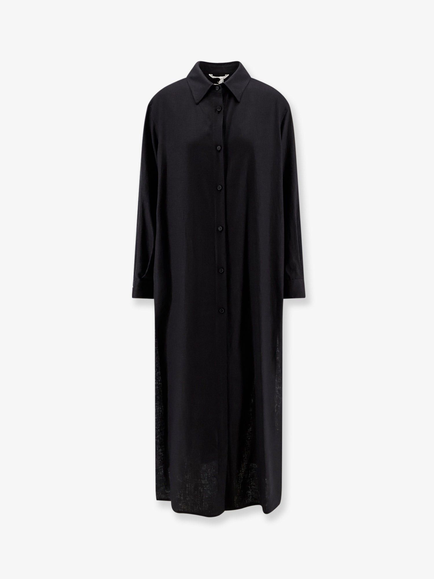 Hevo Arigliano Viscose And Linen Chemisier Dress Size L / US 10 / IT 46 - 1 Thumbnail