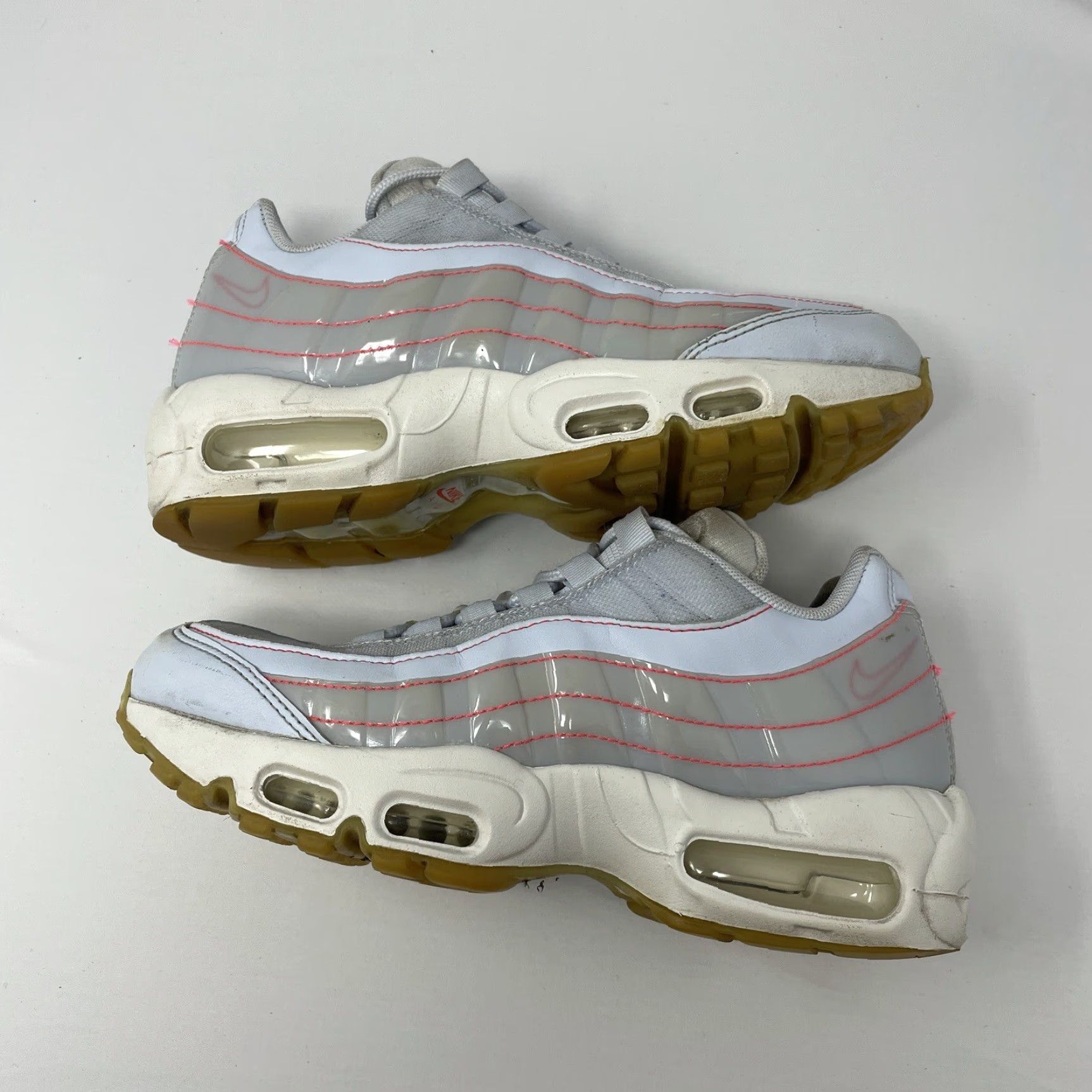 Nike Nike Air Max 95 SE Womens 8 White Blue Summit 400 918413 Athletic Shoes Size US 7 / IT 37 - 2 Thumbnail