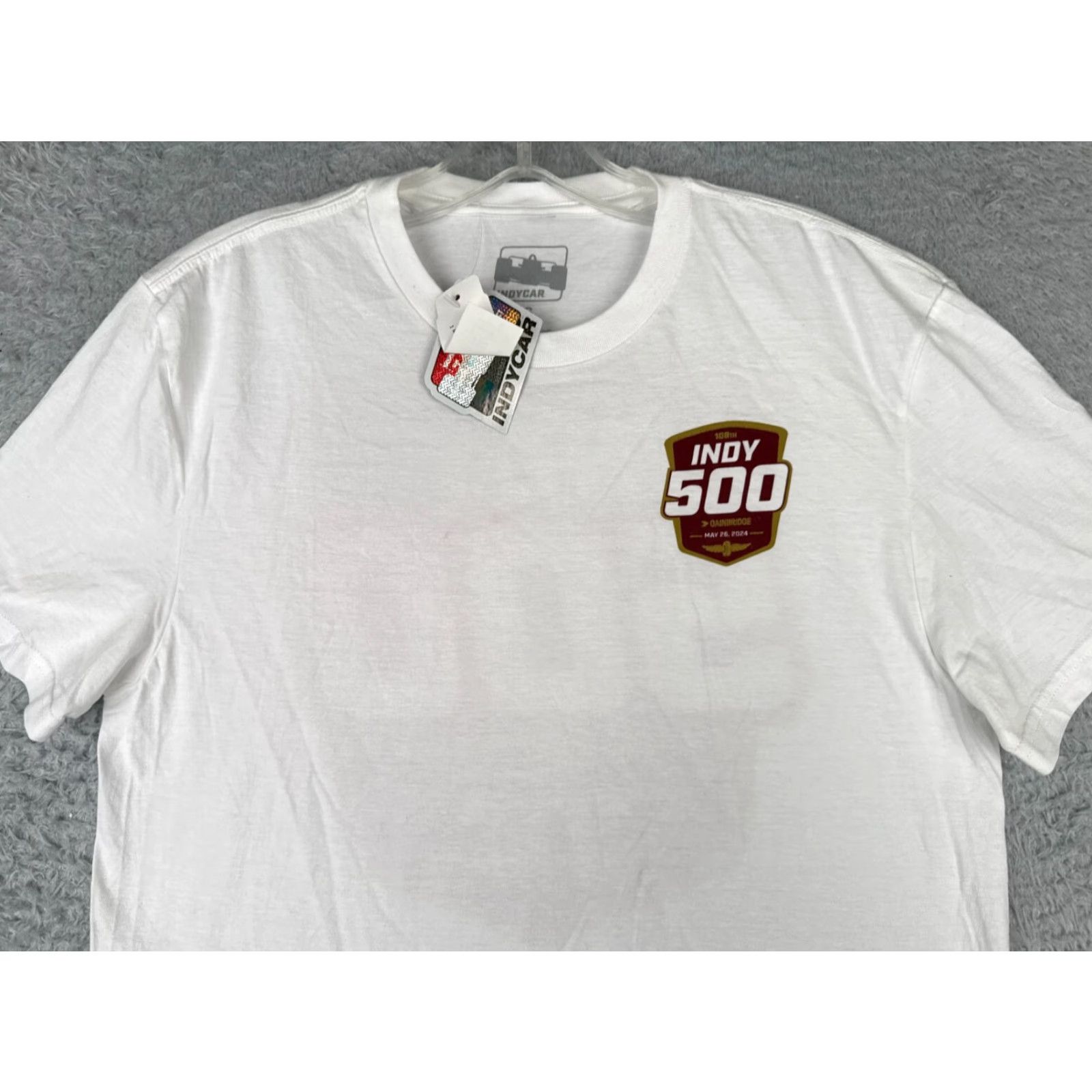 Vintage Indycar Shirt Adult Small White 2024 Indy 500 Gainbridge 108th 100% Cotton Legends Global Merchandise Shirt Mens White Indycar 2024 100% Cotton Size US S / EU 44-46 / 1 - 4 Thumbnail