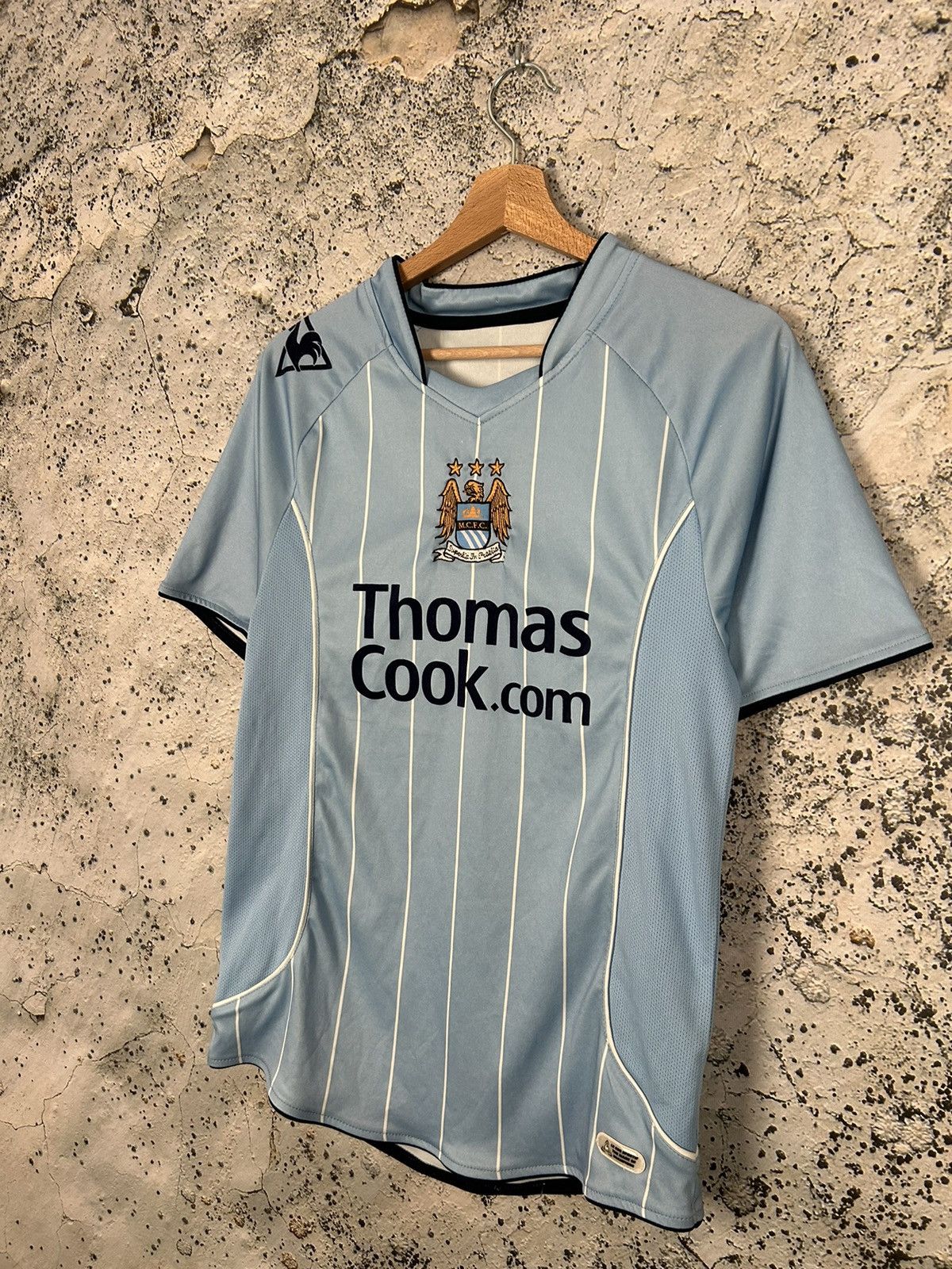 Le Coq Sportif Vintage Manchester City Le Coq Sportif Soccer Jersey Size US S / EU 44-46 / 1 - 2 Thumbnail