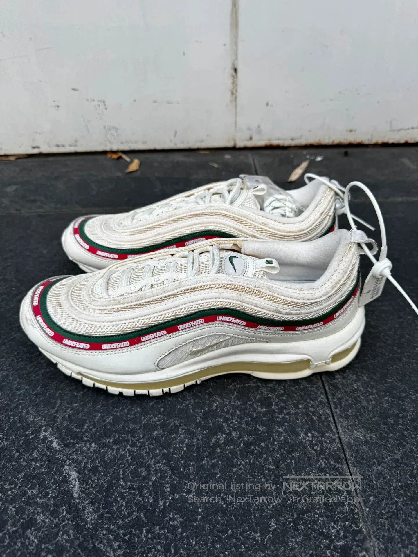 UNDEFEATED Nike Air Max 97 White Sneakers.
