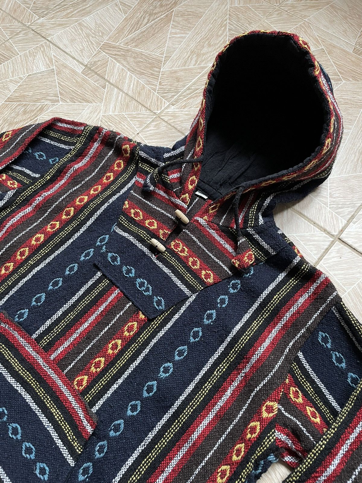 LSDworldpeace × Vintage Y2K Nepal Hoodie Vintage Coogi Style Kapital Avant Garde Size US M / EU 48-50 / 2 - 2 Thumbnail