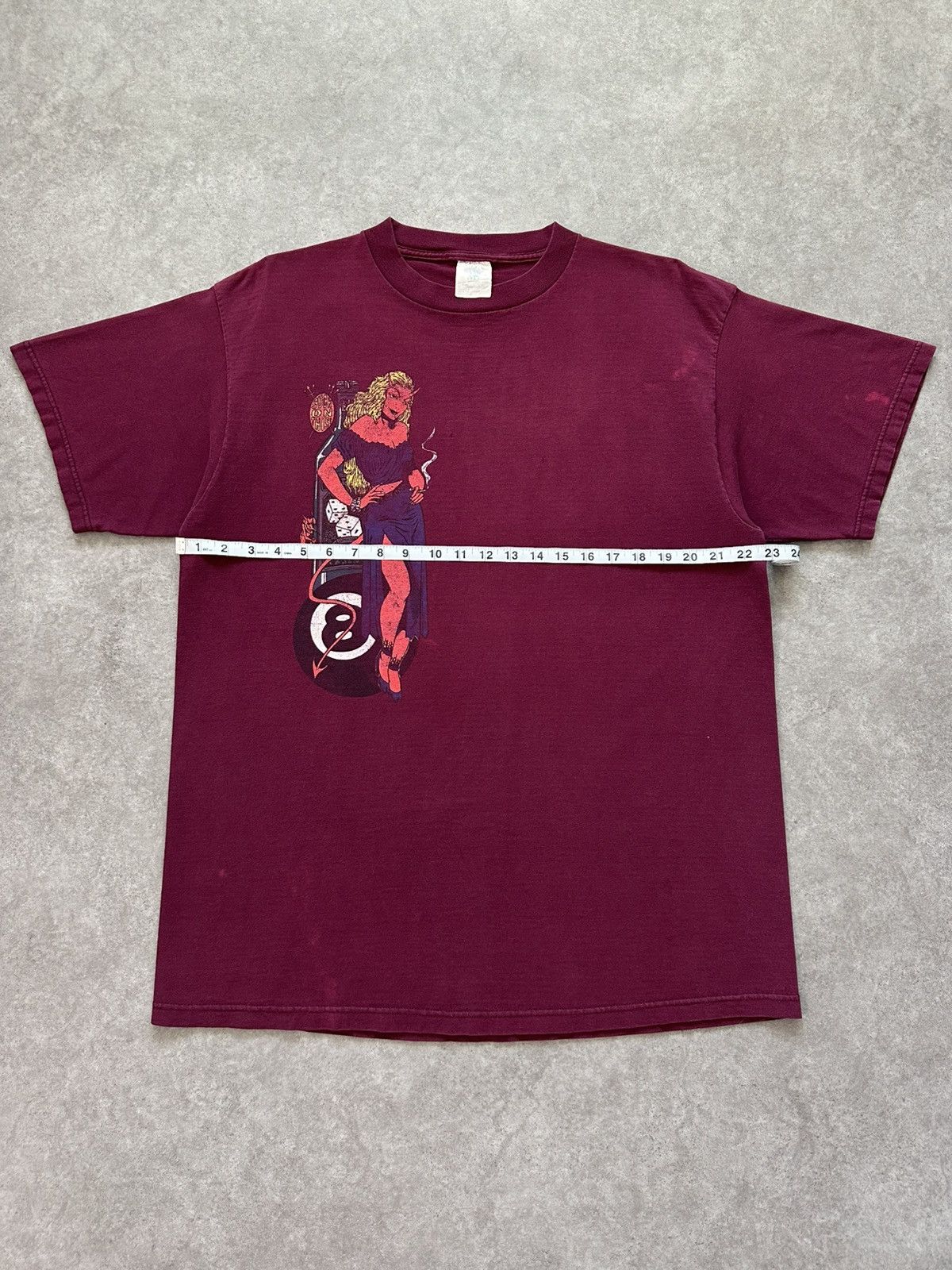 Vintage Vintage Frank Kozik Art Shirt Devil Girl Smoking 8 Ball Tee Size US XL / EU 56 / 4 - 6 Thumbnail
