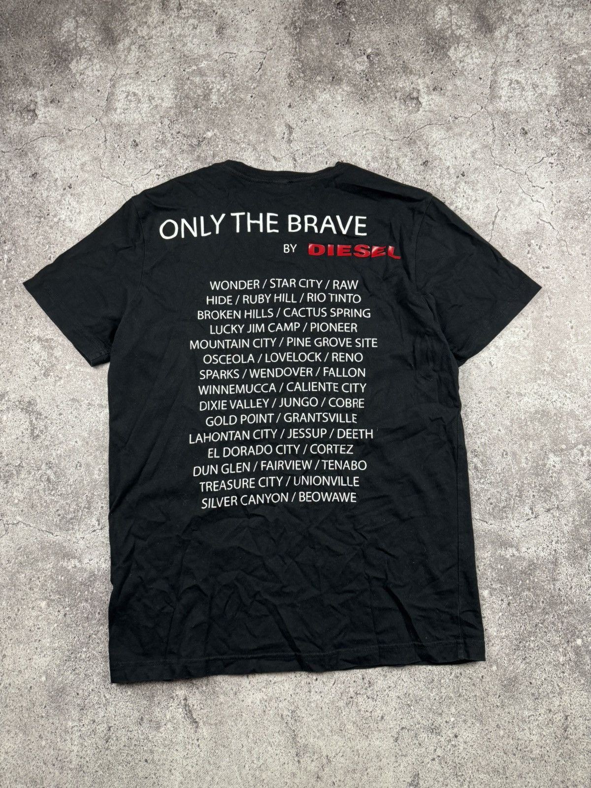 Diesel × Vintage Vintage Streetwear Diesel Only The Brave T-shirt Size US S / EU 44-46 / 1 - 5 Thumbnail