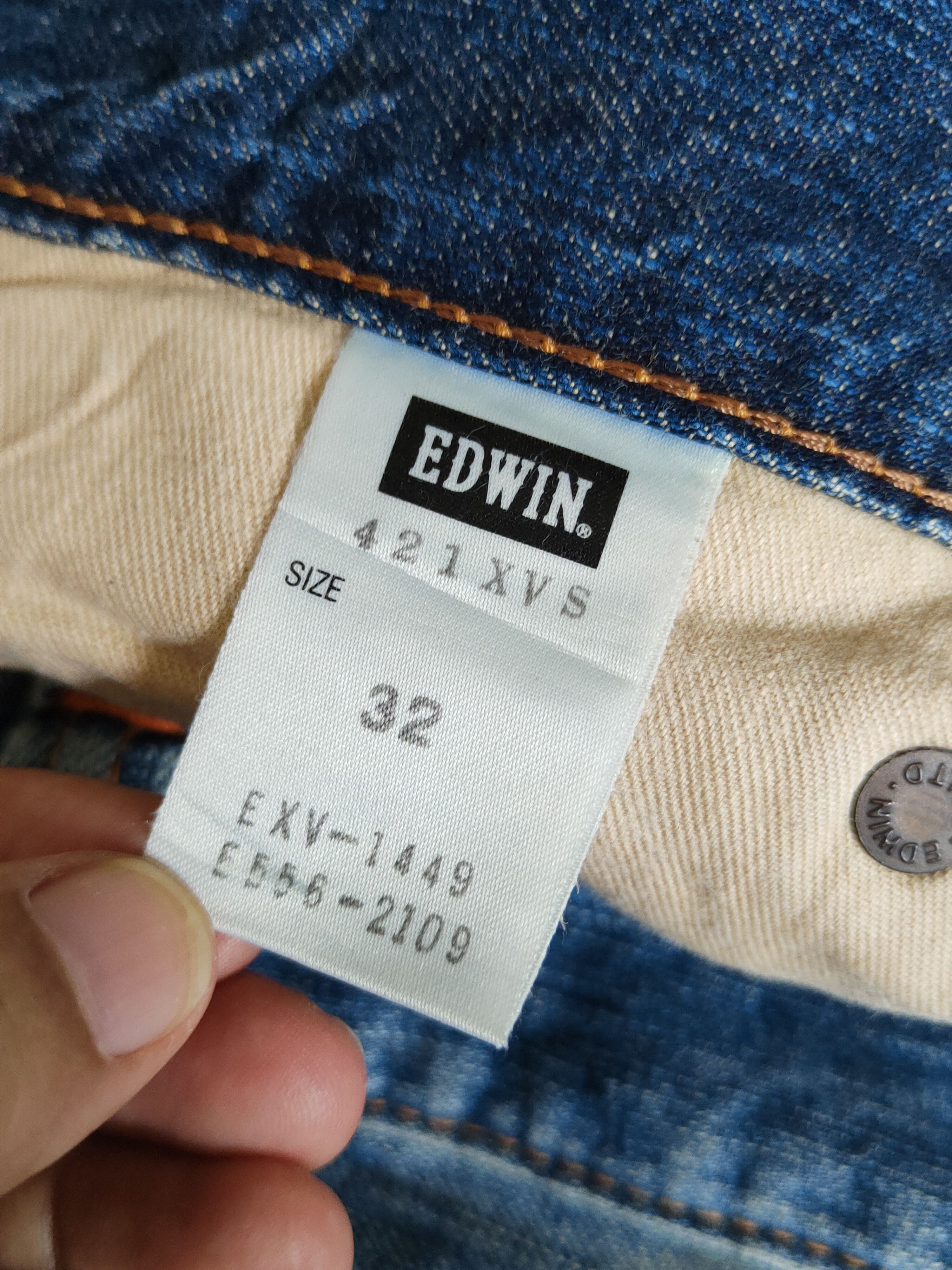 Edwin Edwin Dark Blue Distressed Ripped Jeans #S2204 Size US 32 / EU 48 - 17 Thumbnail